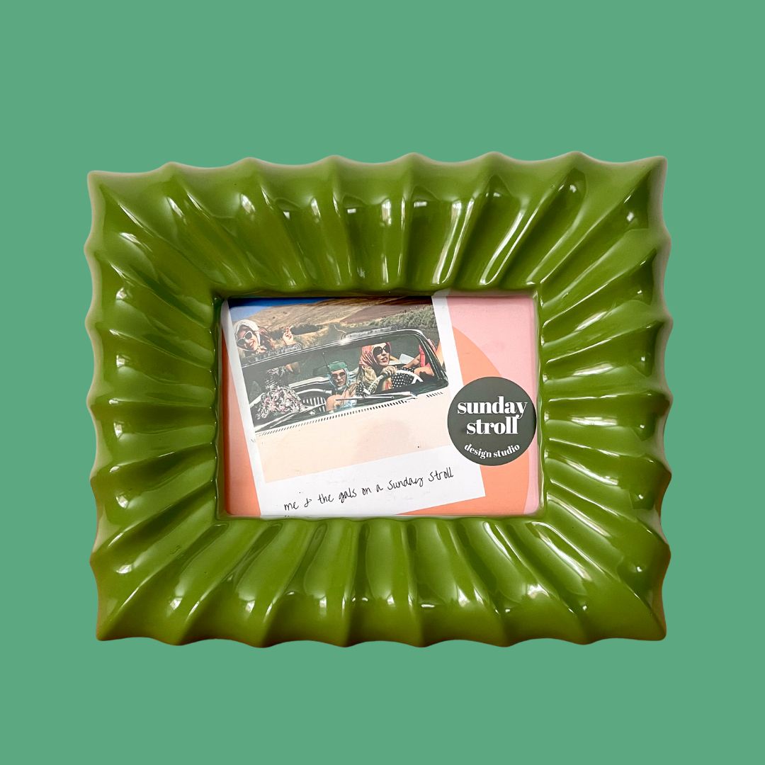 Green Ceramic Statement Frame