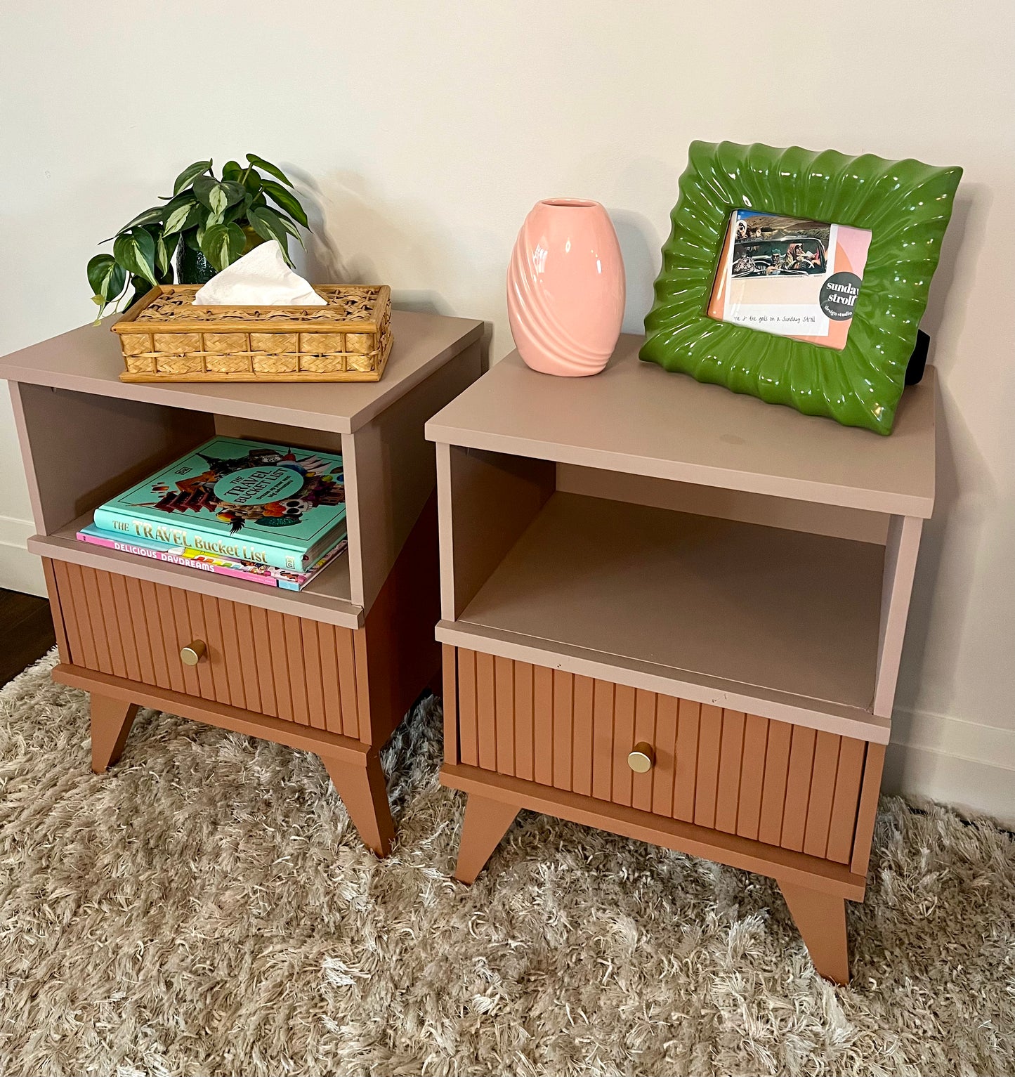 Warm End Table Pair