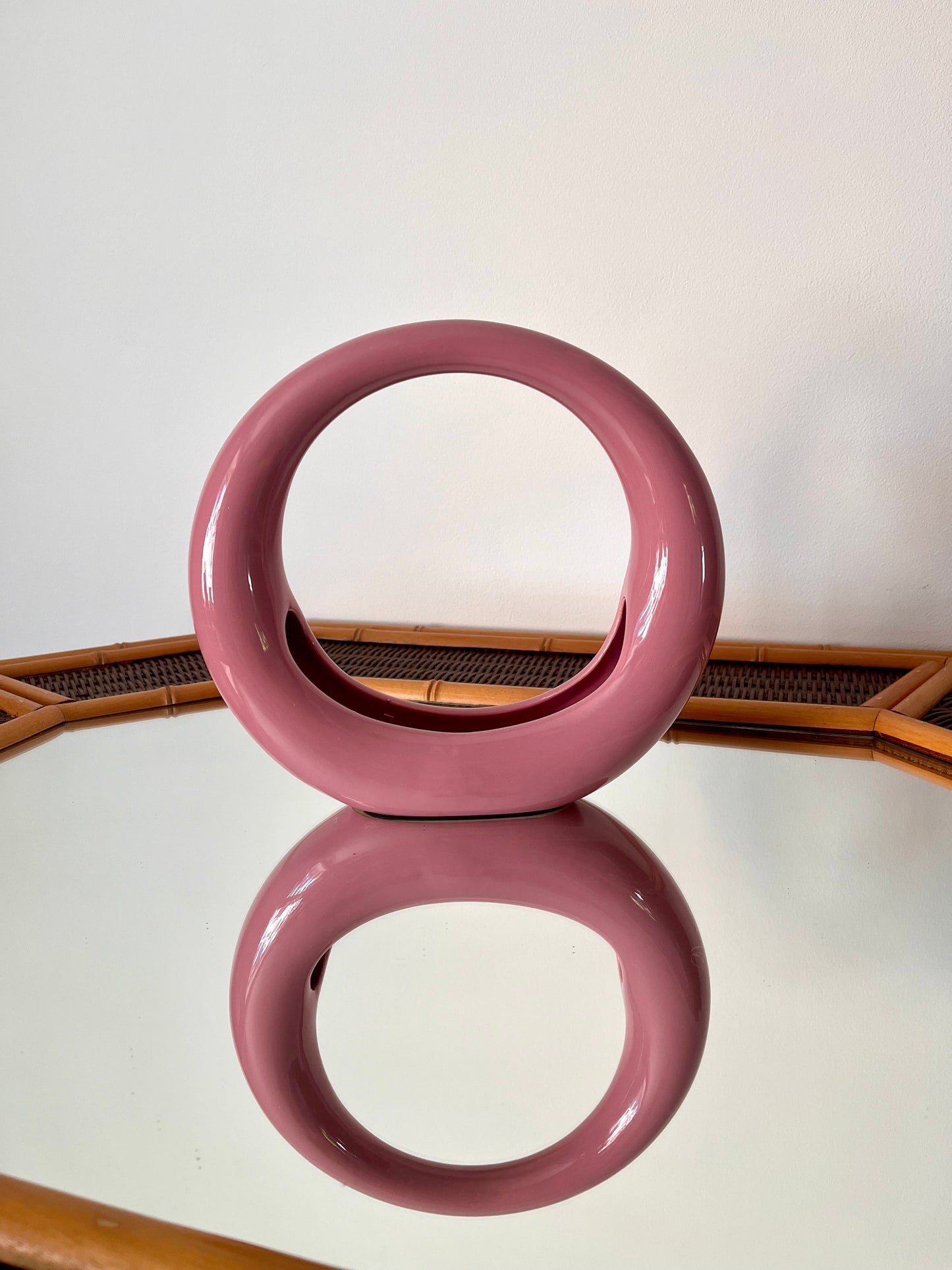 Pink Circular Halo Vase