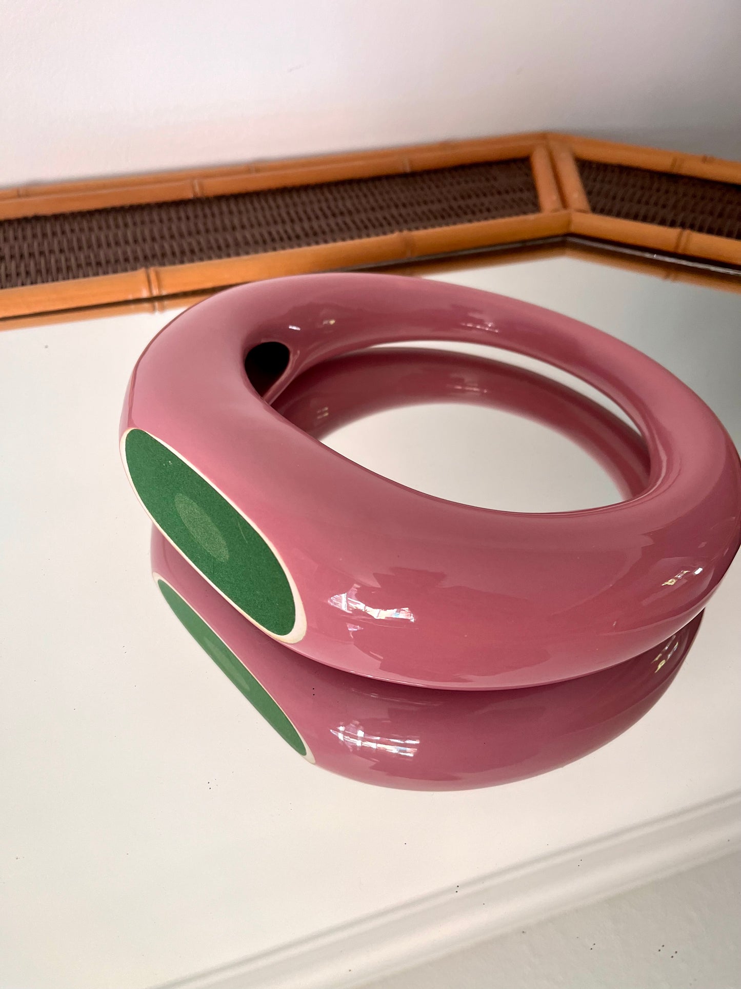 Pink Circular Halo Vase