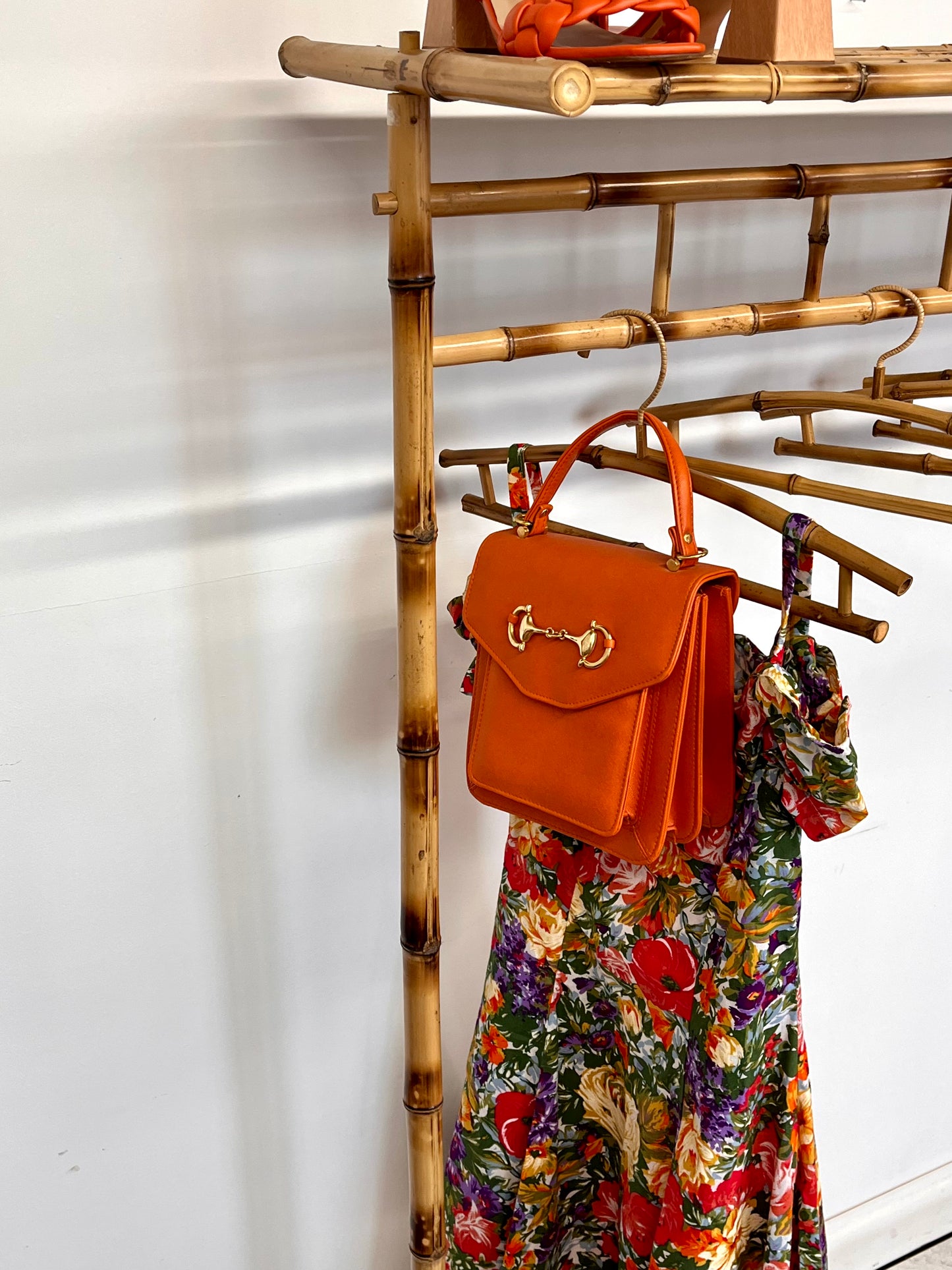 Rattan & Bamboo Clothing Rack