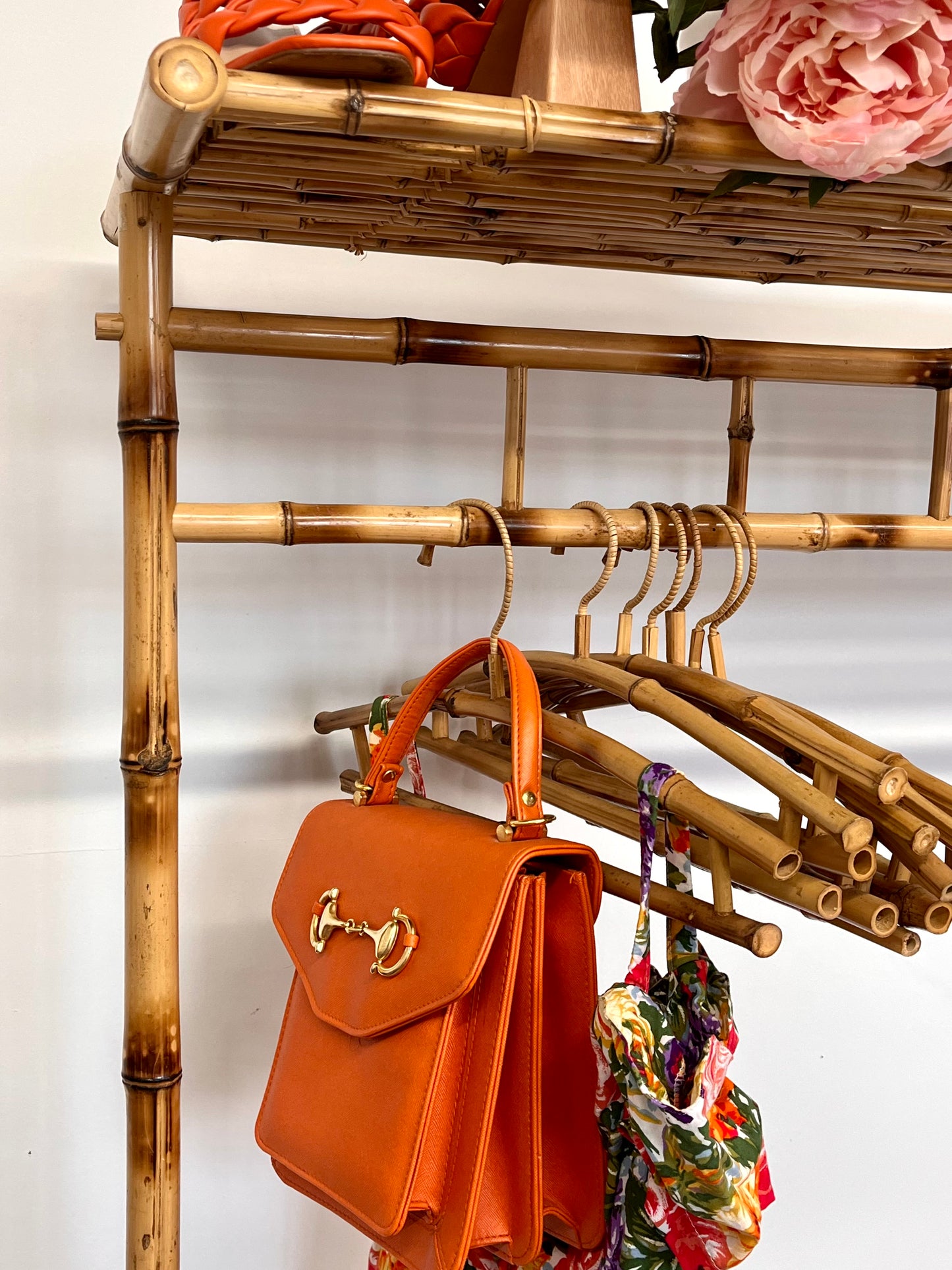 Rattan & Bamboo Clothing Rack