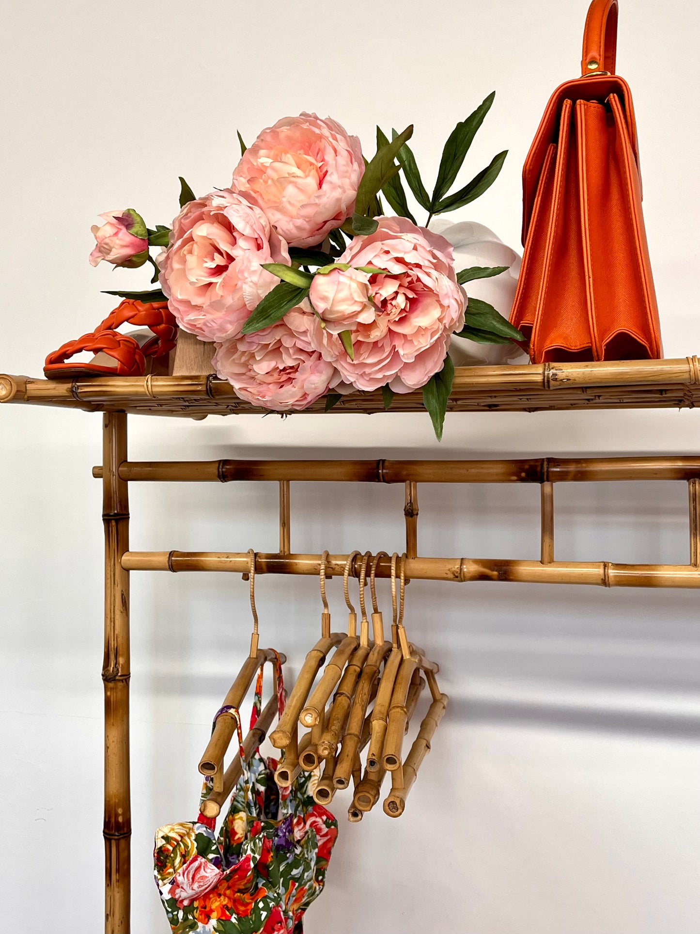Rattan & Bamboo Clothing Rack