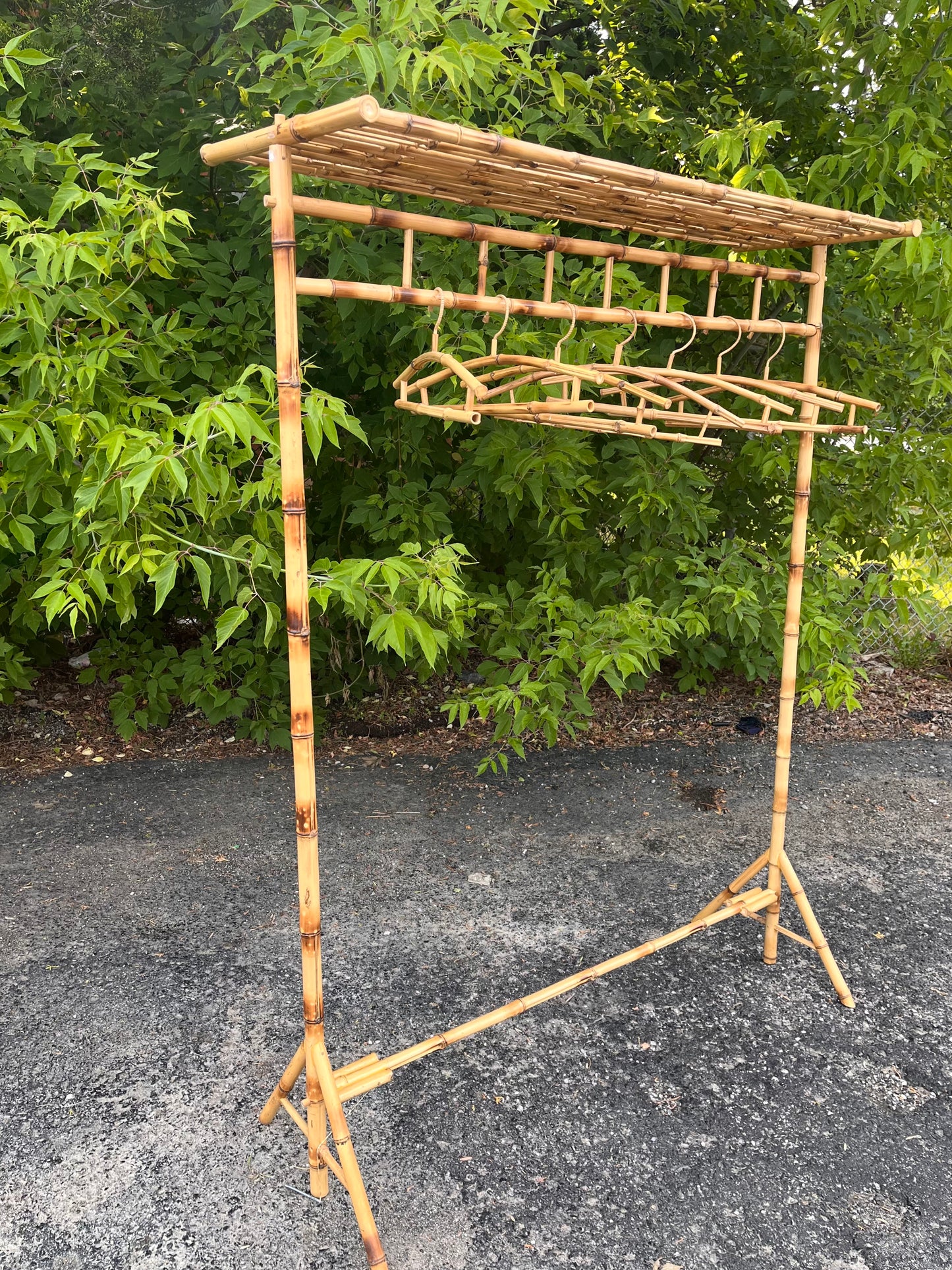 Rattan & Bamboo Clothing Rack