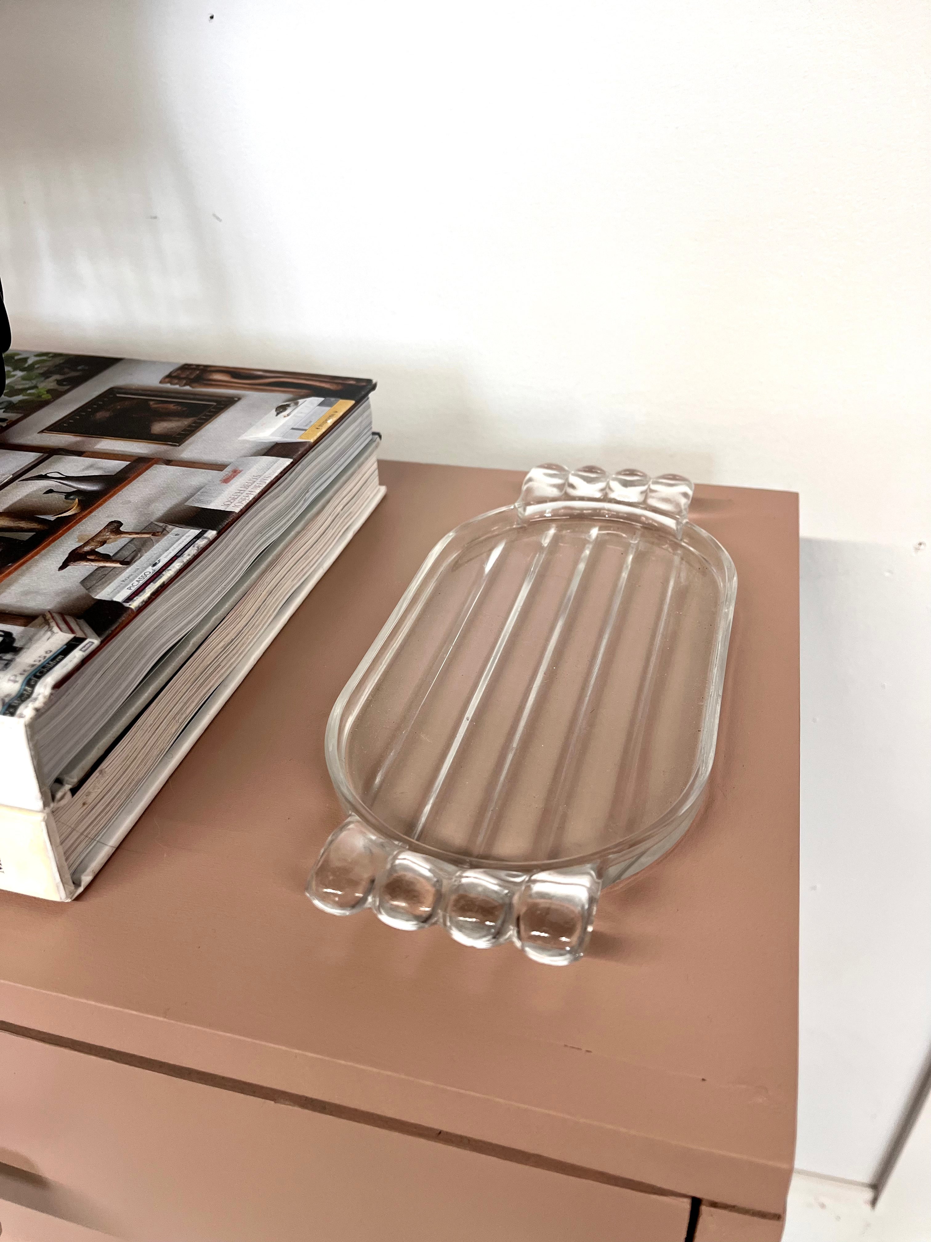 Art Deco Glass Catchall