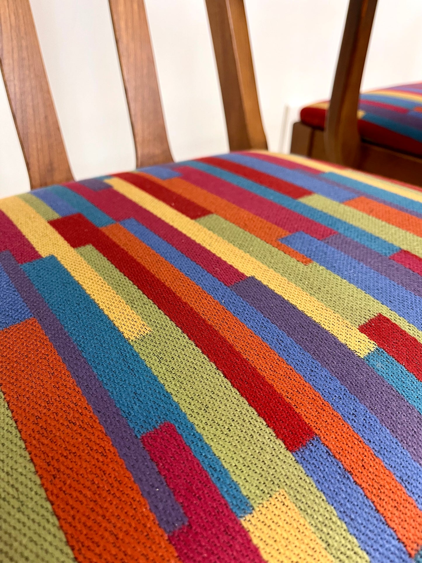 Multi Colour Dining Chair Pair