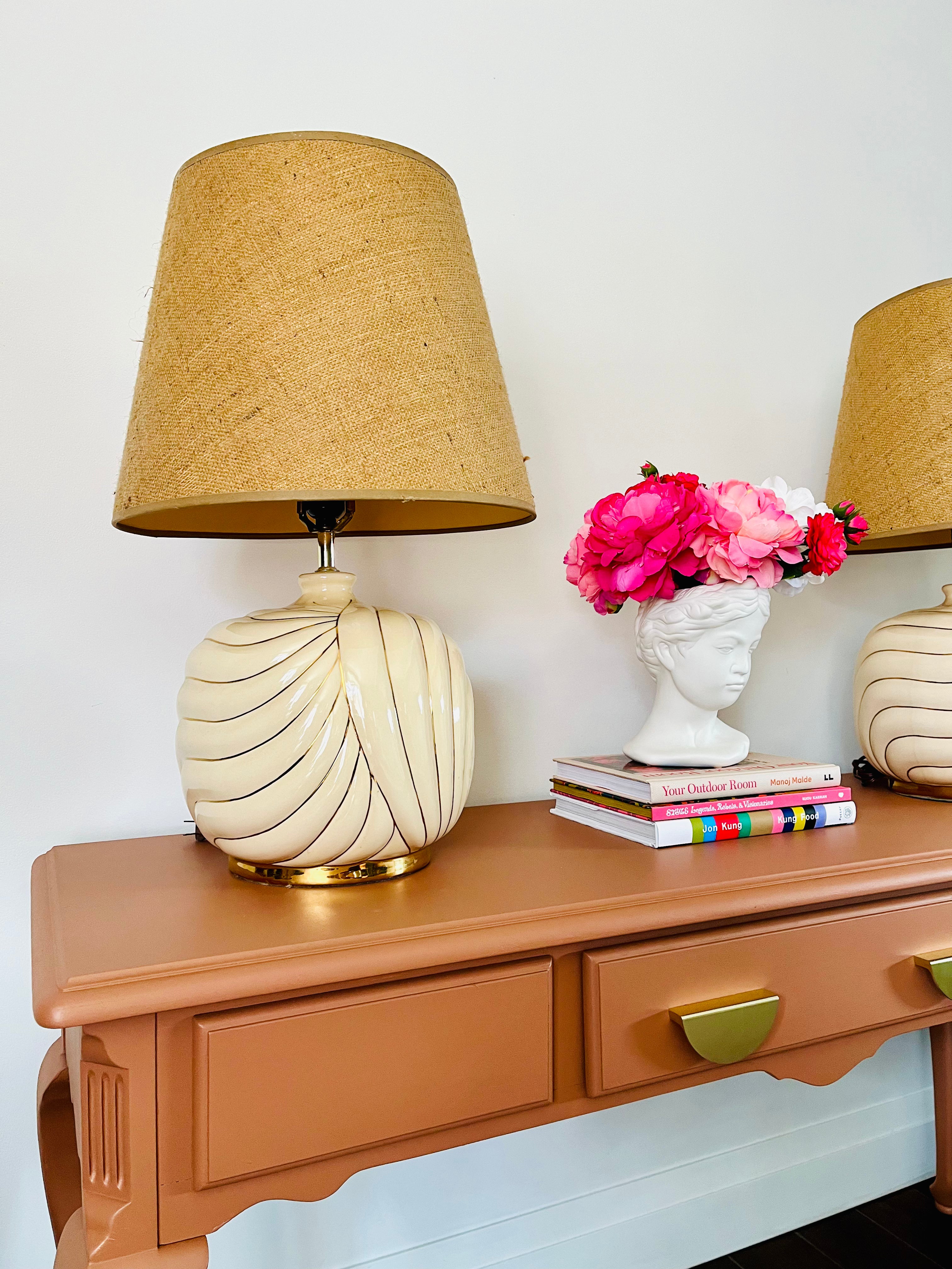 Burnt Orange Console Table