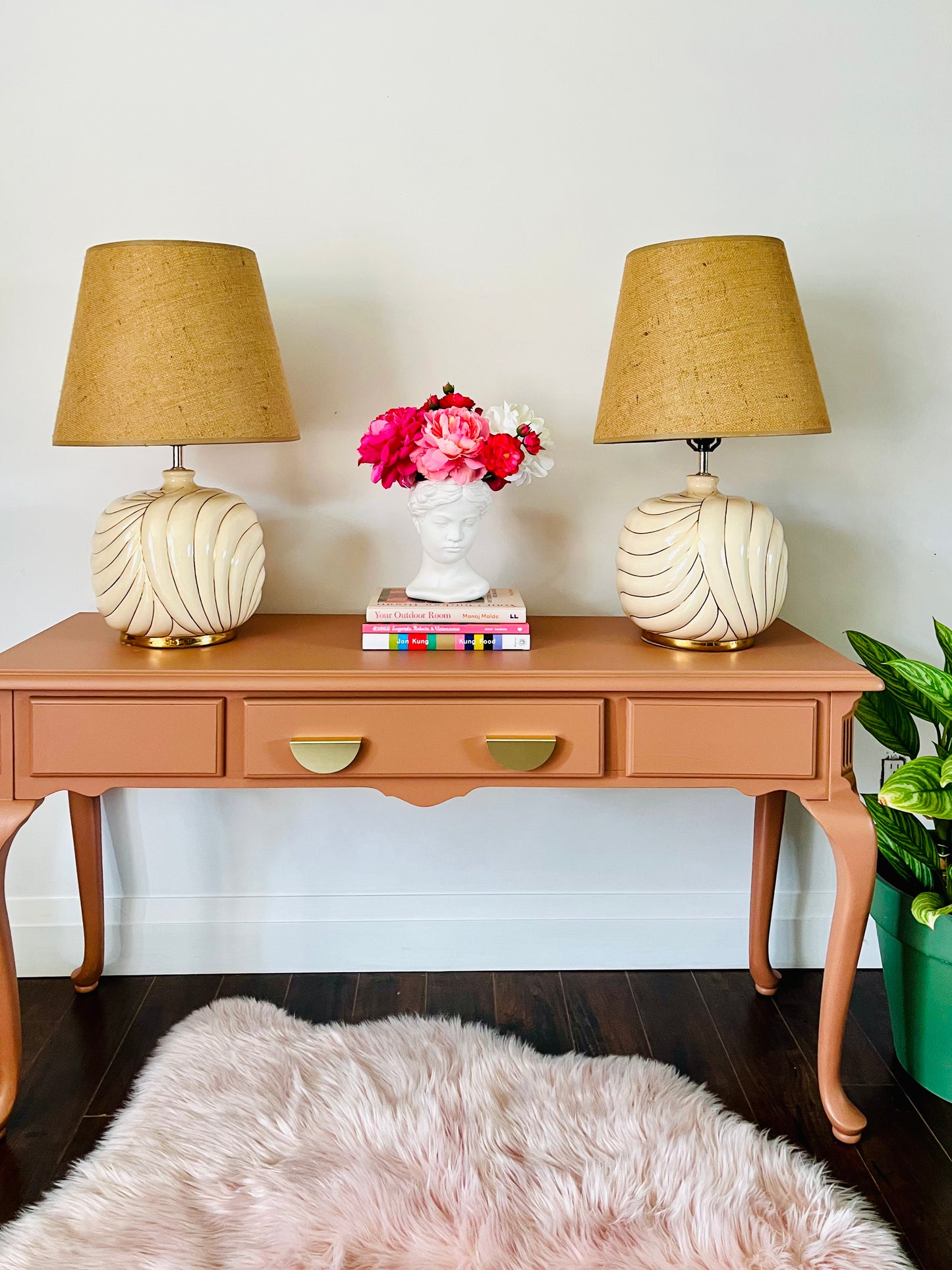 Burnt Orange Console Table