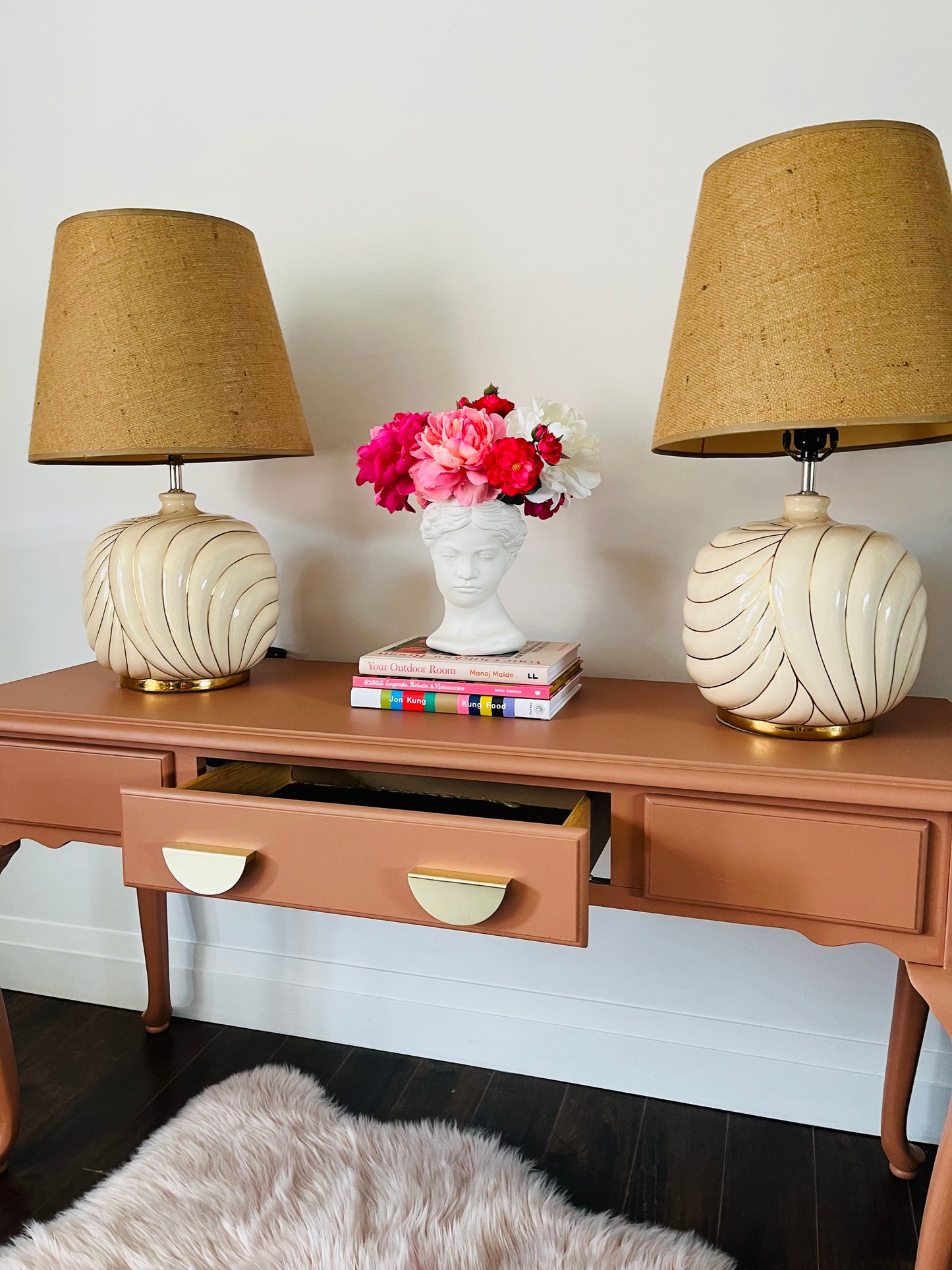 Burnt Orange Console Table