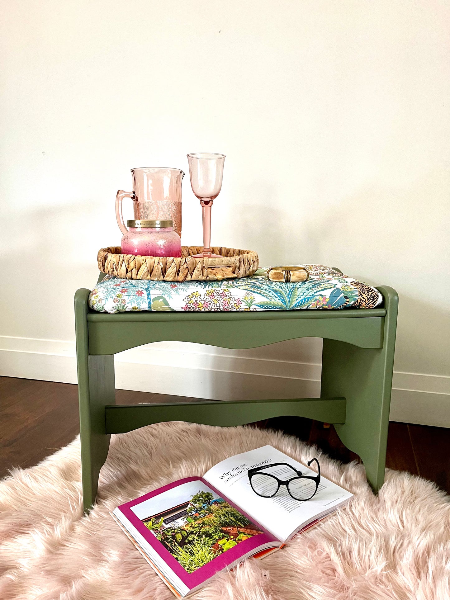 Jungle Upholstered Bench