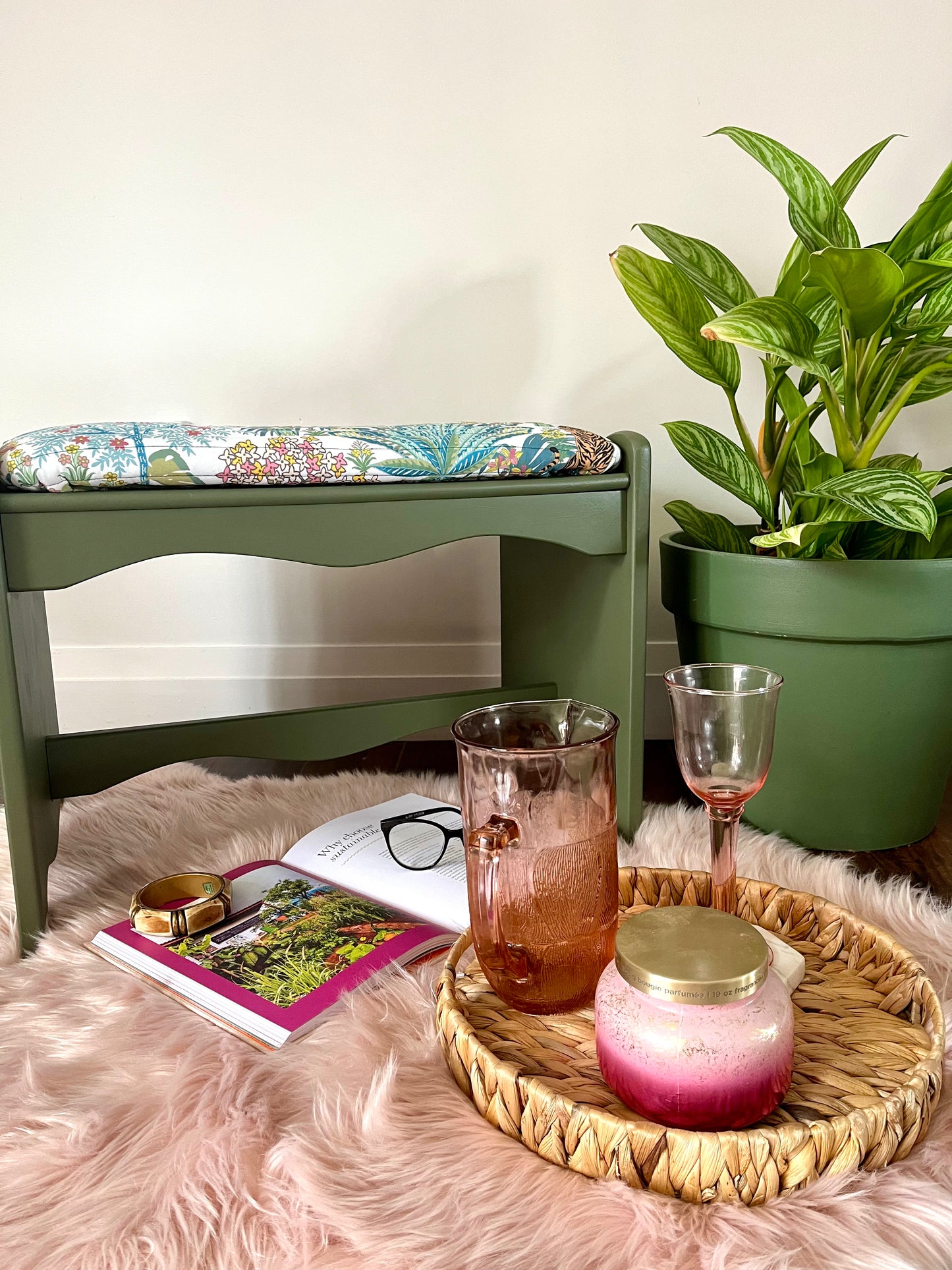 Jungle Upholstered Bench
