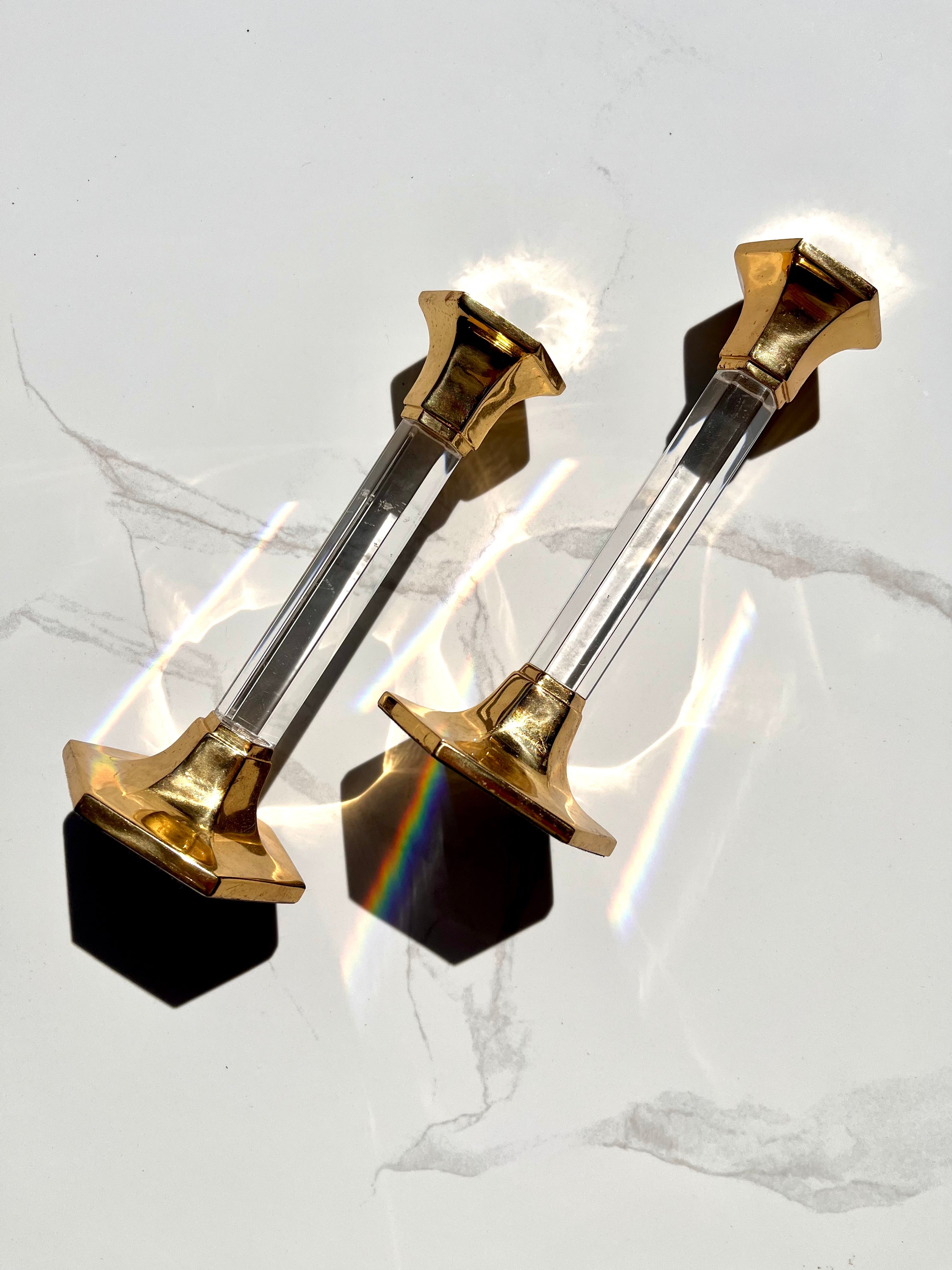 Brass & Glass Vintage Partylite