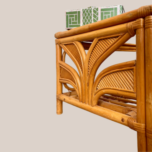 Vintage Bamboo Coffee Table