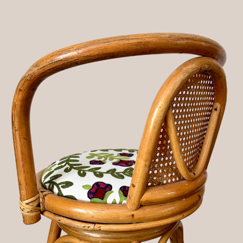 Pair of Bamboo Barstools
