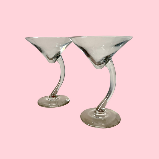 Wavy Martini Pair