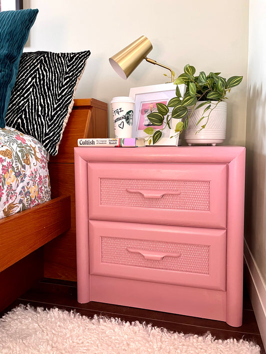 Pair of Pink Drouin End Tables