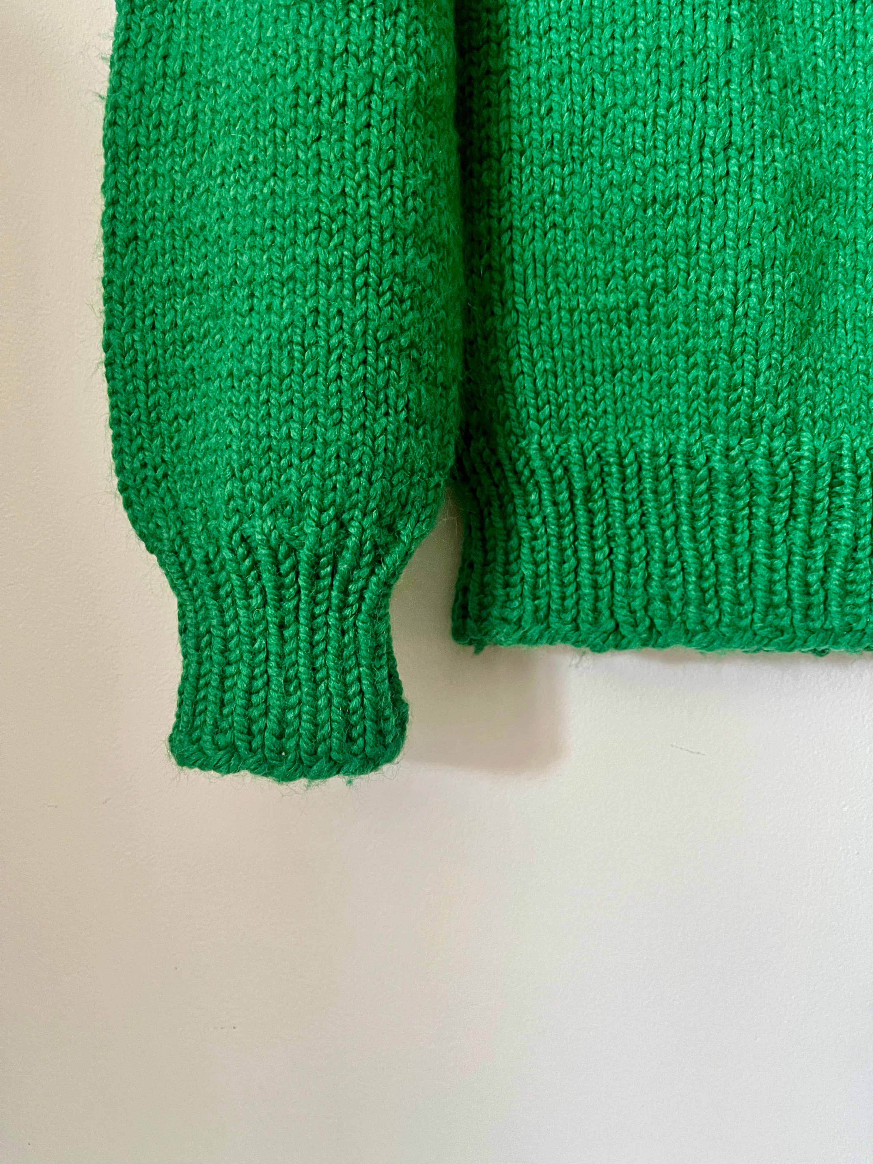 Green Icelandic Vintage Sweater