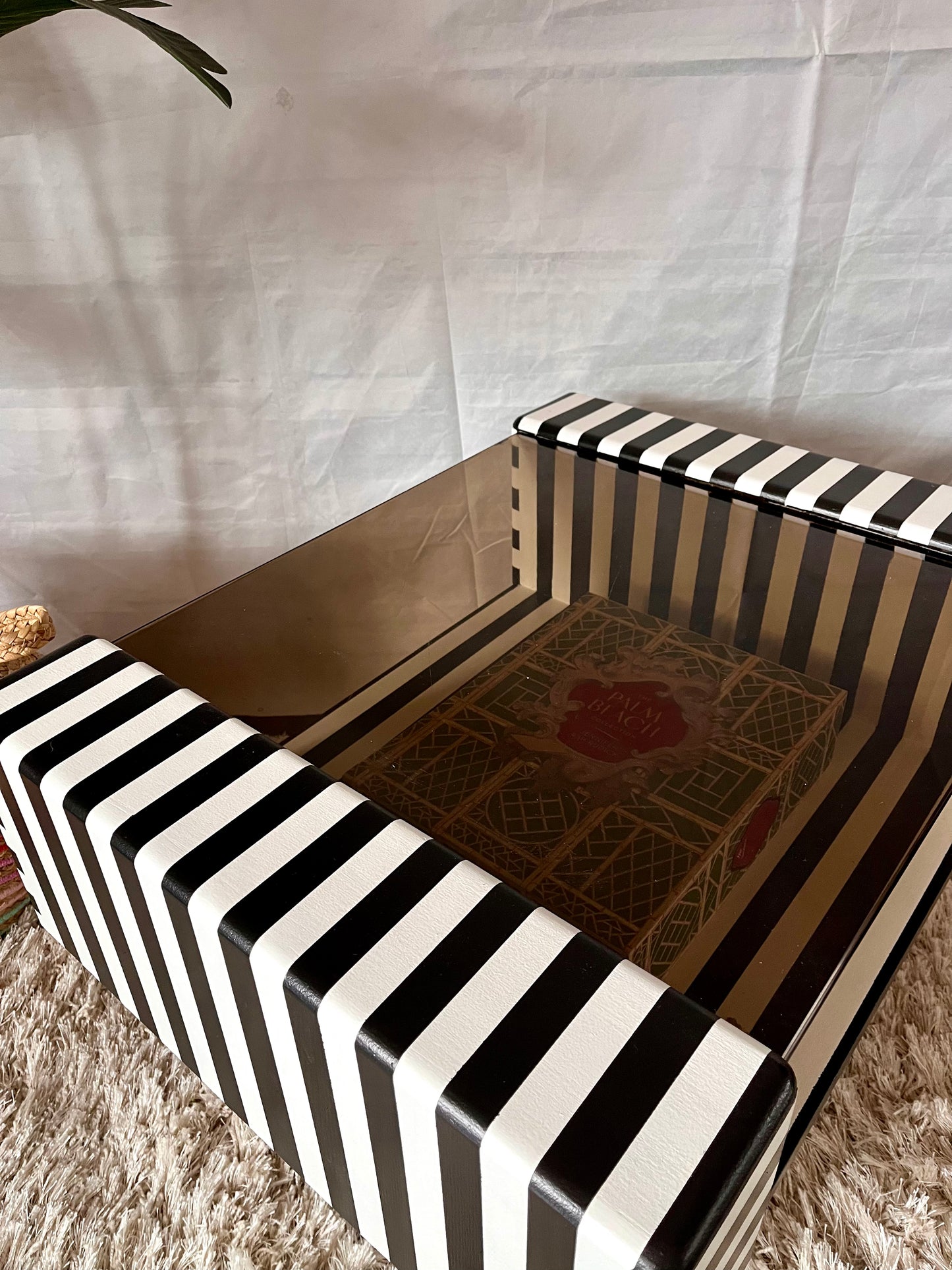 MCM Striped Side Table