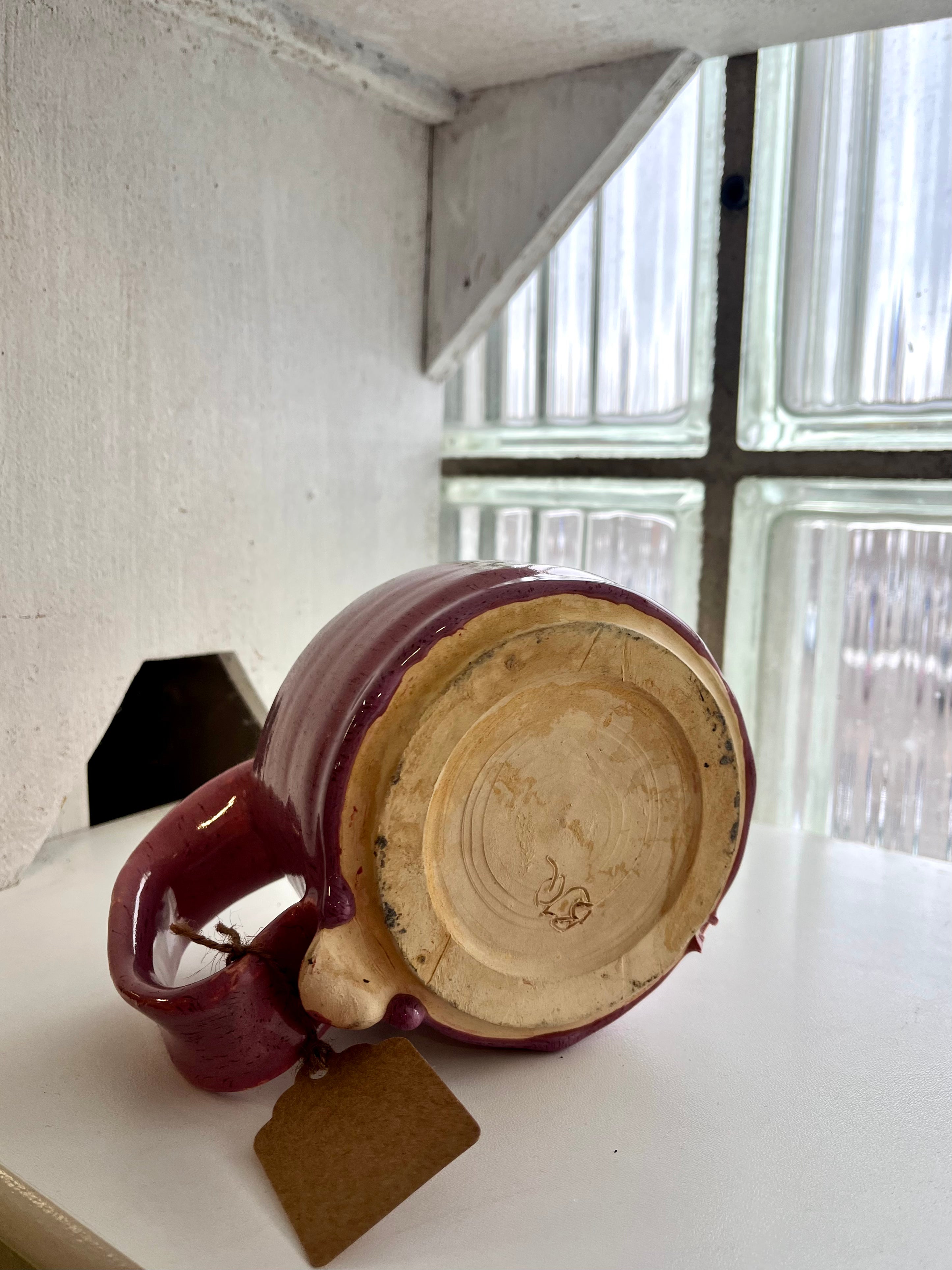 Pink Pottery & Candle