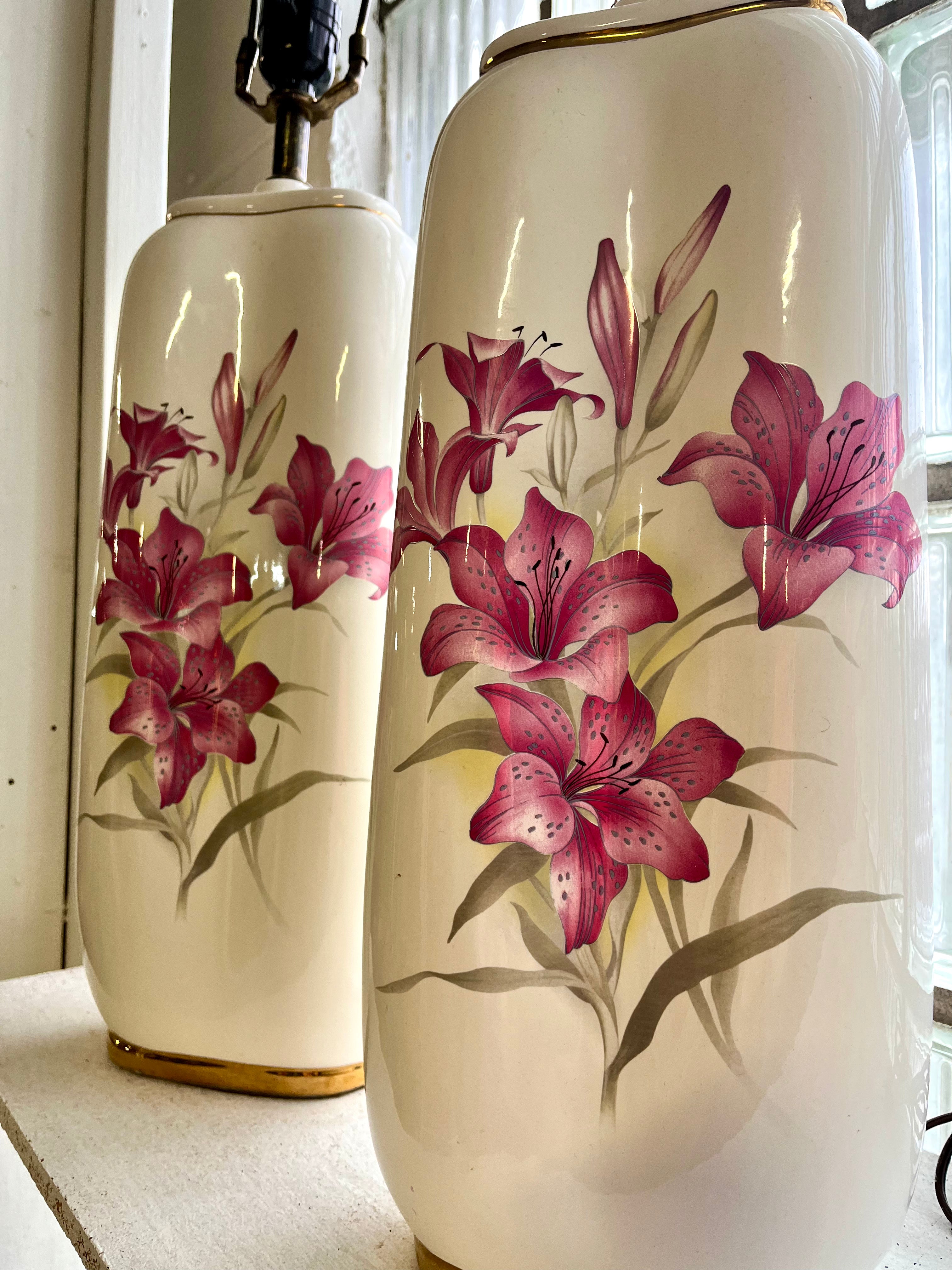 Royal Ceramics Lamp Pair