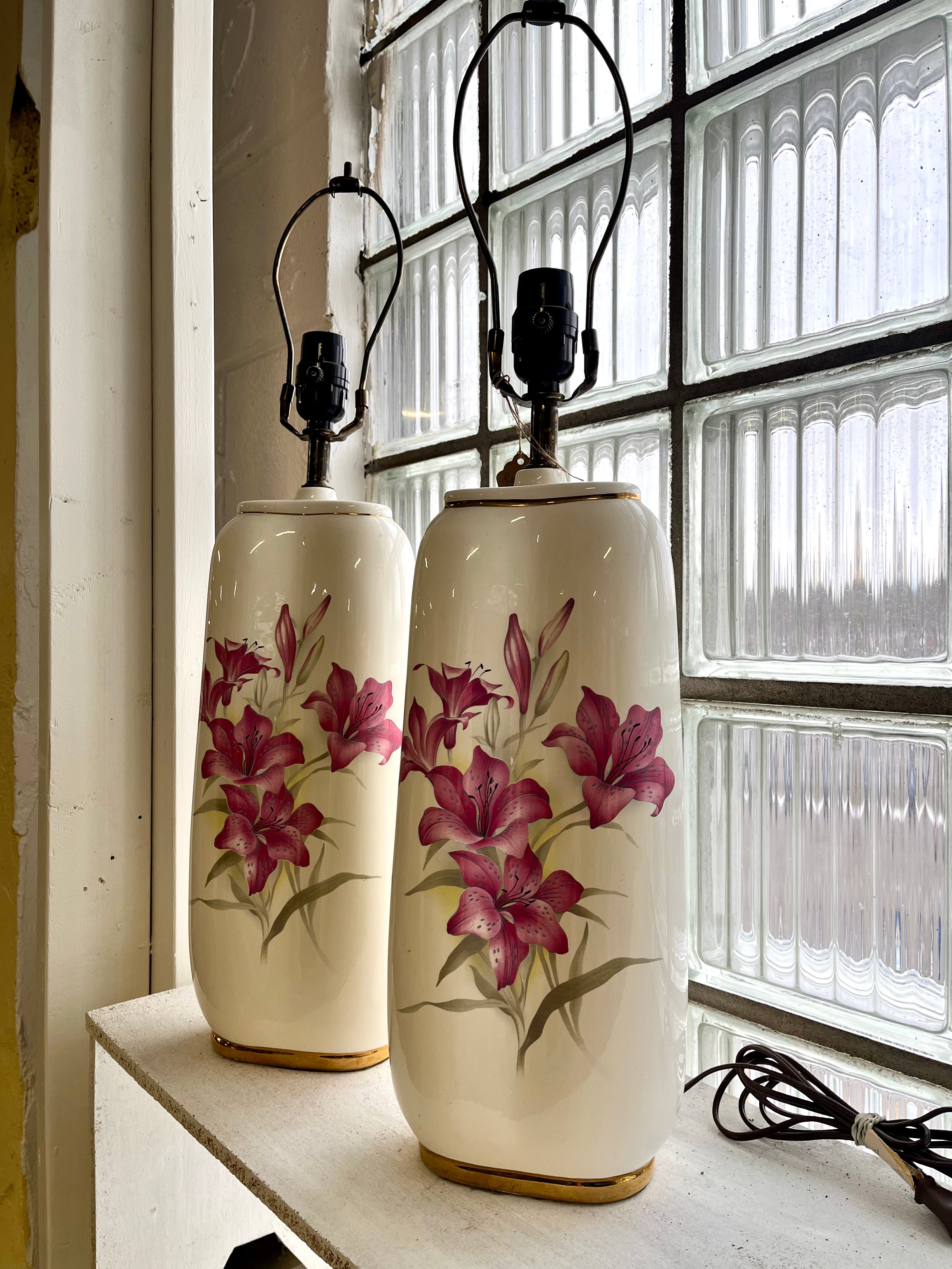 Royal Ceramics Lamp Pair