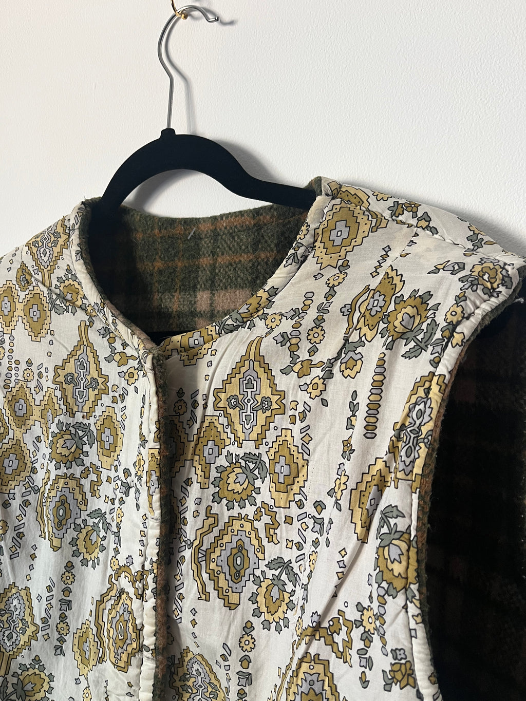 Reversible Plaid Vest