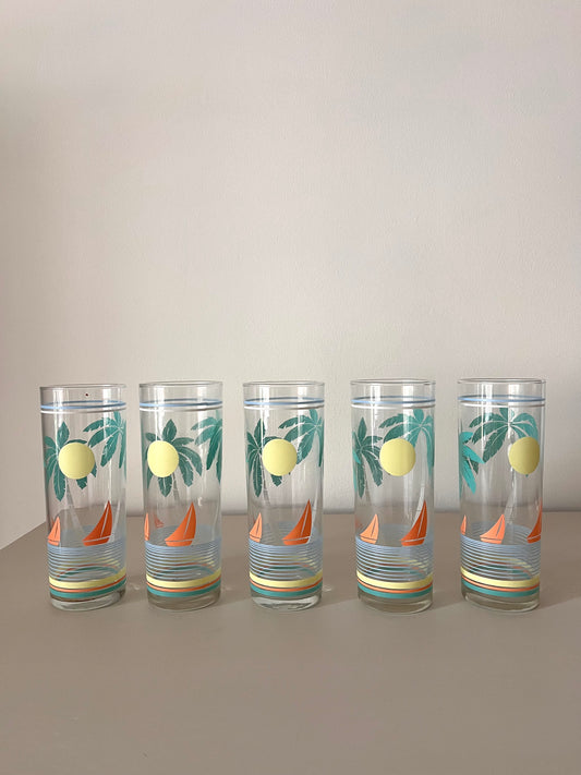 Vintage Shore Side Highball Glasses