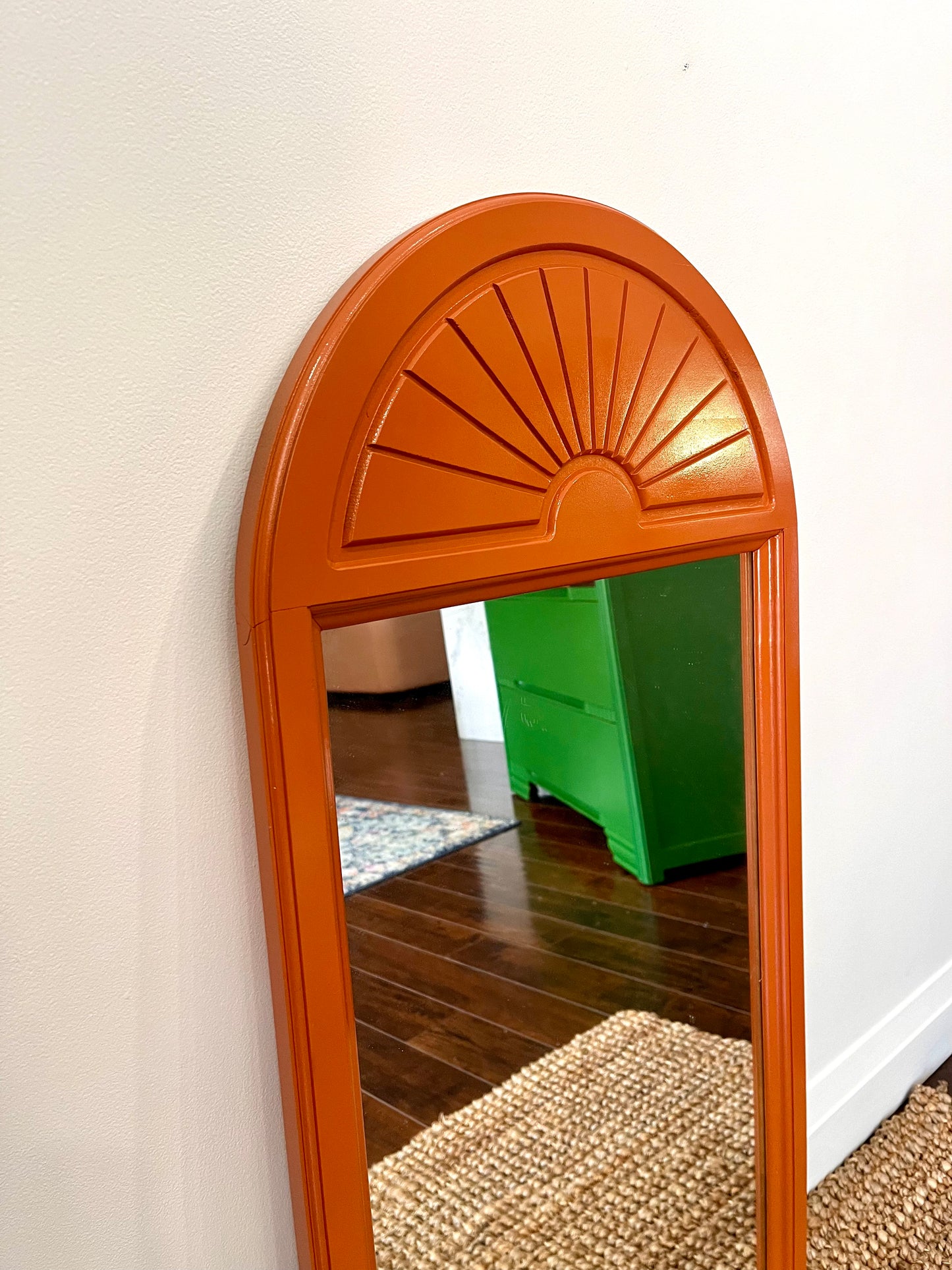 Burnt Orange Burst Mirror