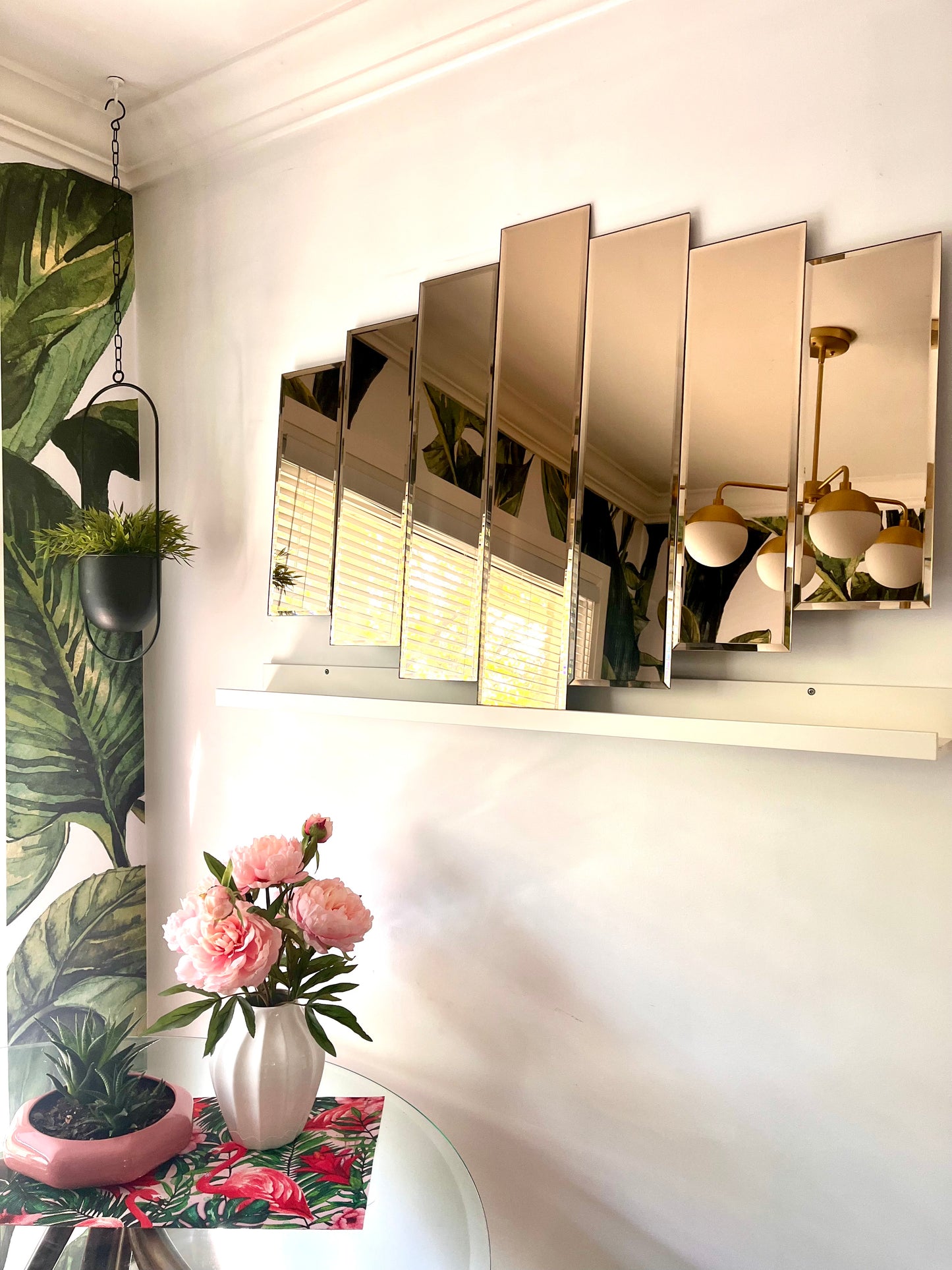 Seven Panel Statement Mirror