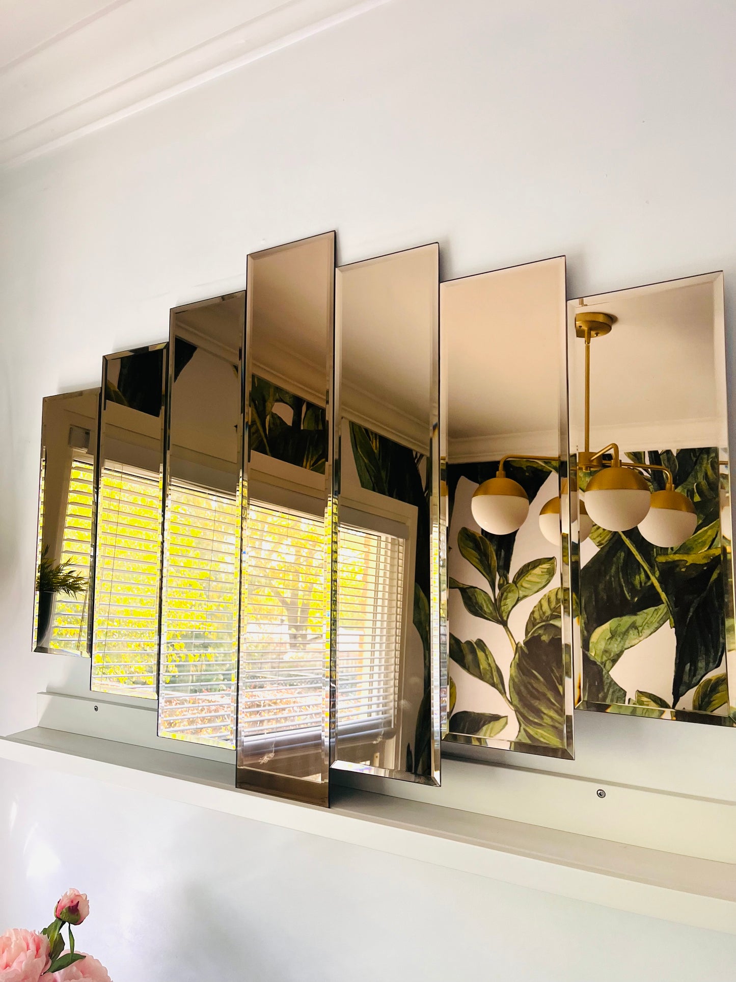 Seven Panel Statement Mirror