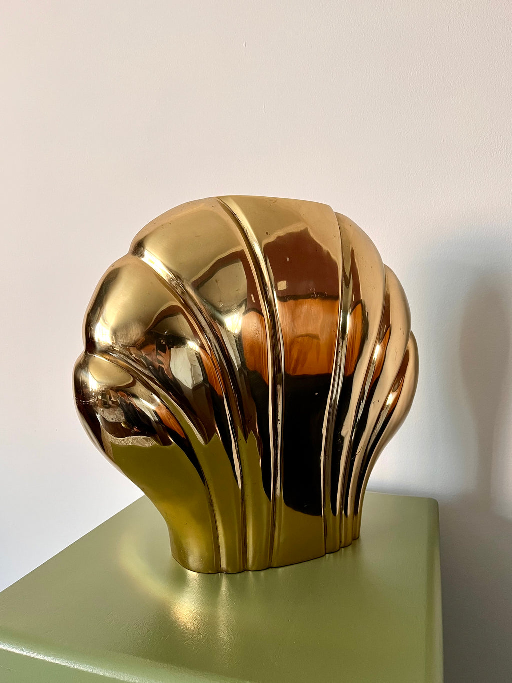 Brass Shell Vase