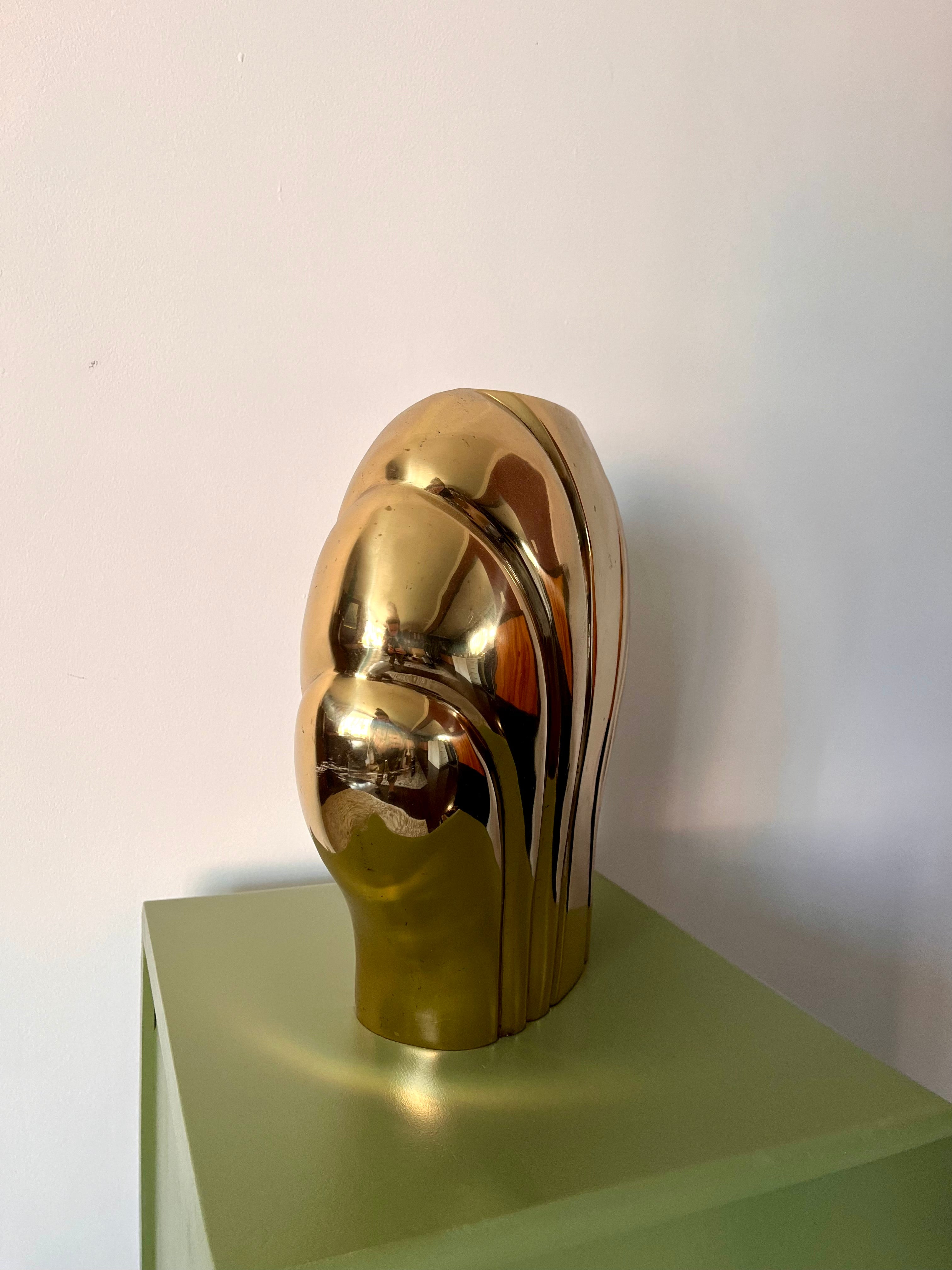 Brass Shell Vase