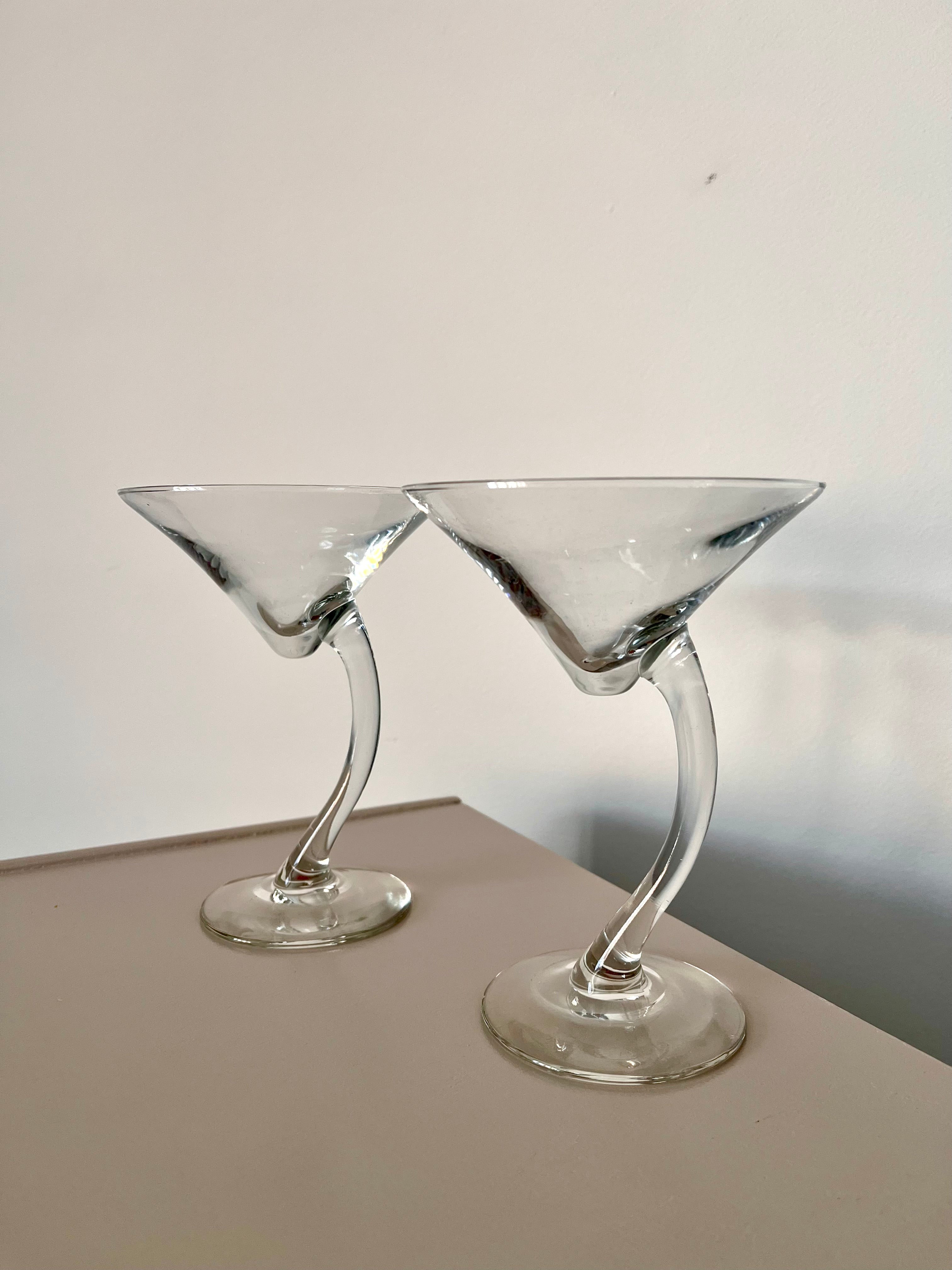 Wavy Martini Pair