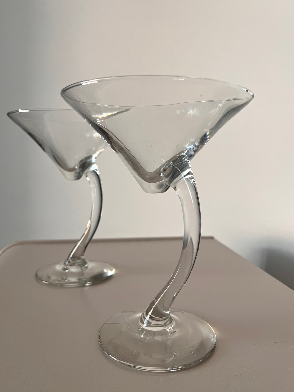 Wavy Martini Pair