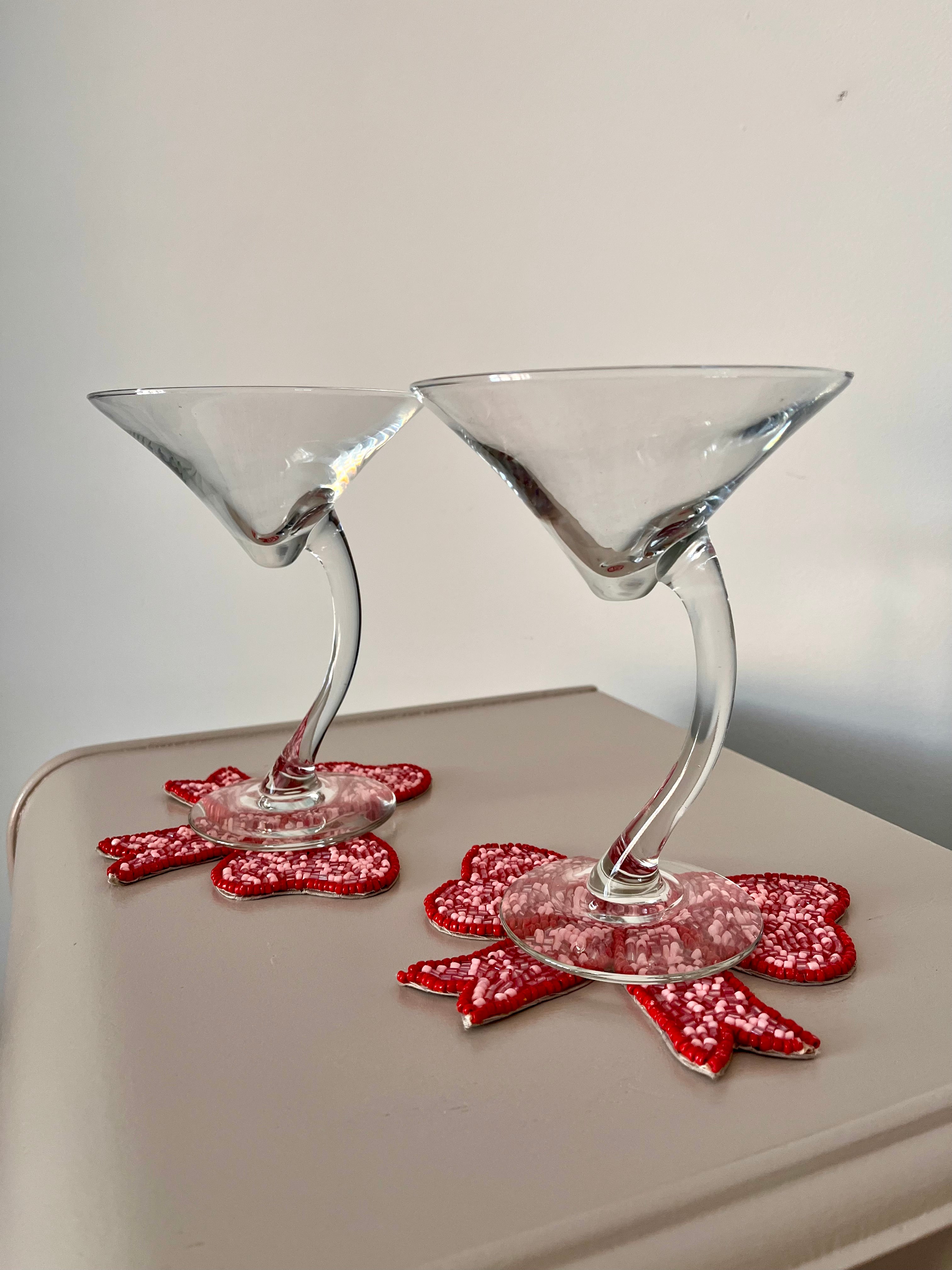 Wavy Martini Pair