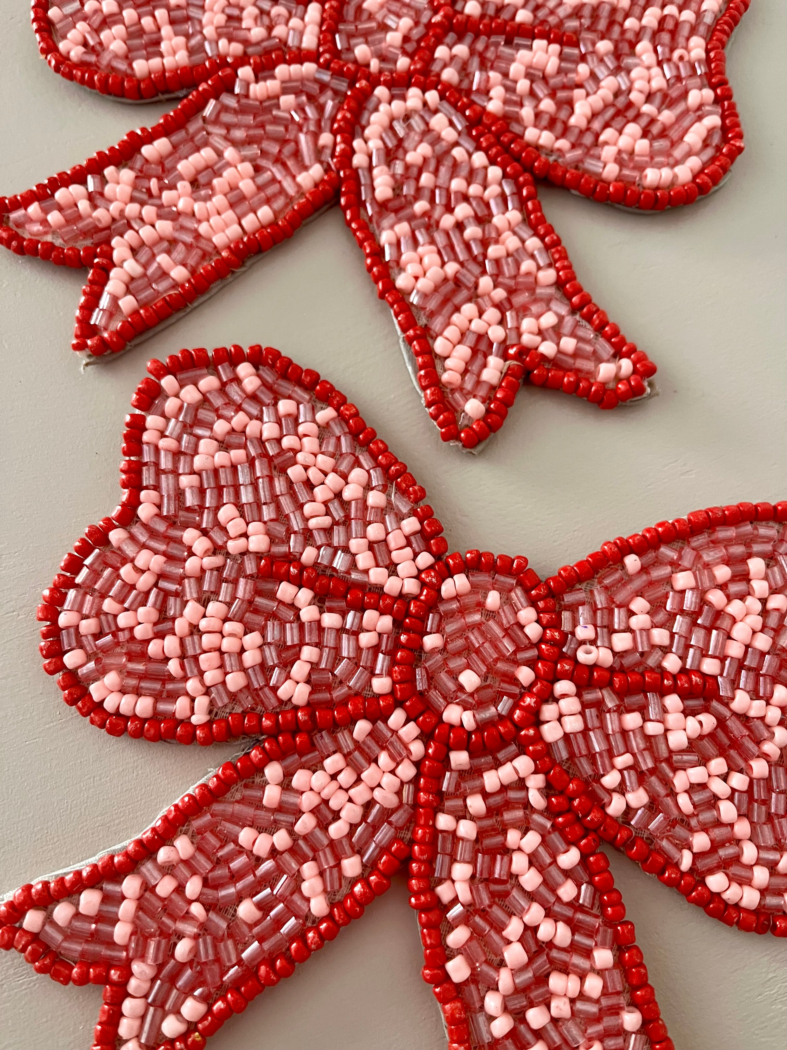 Beaded Bow Coasters