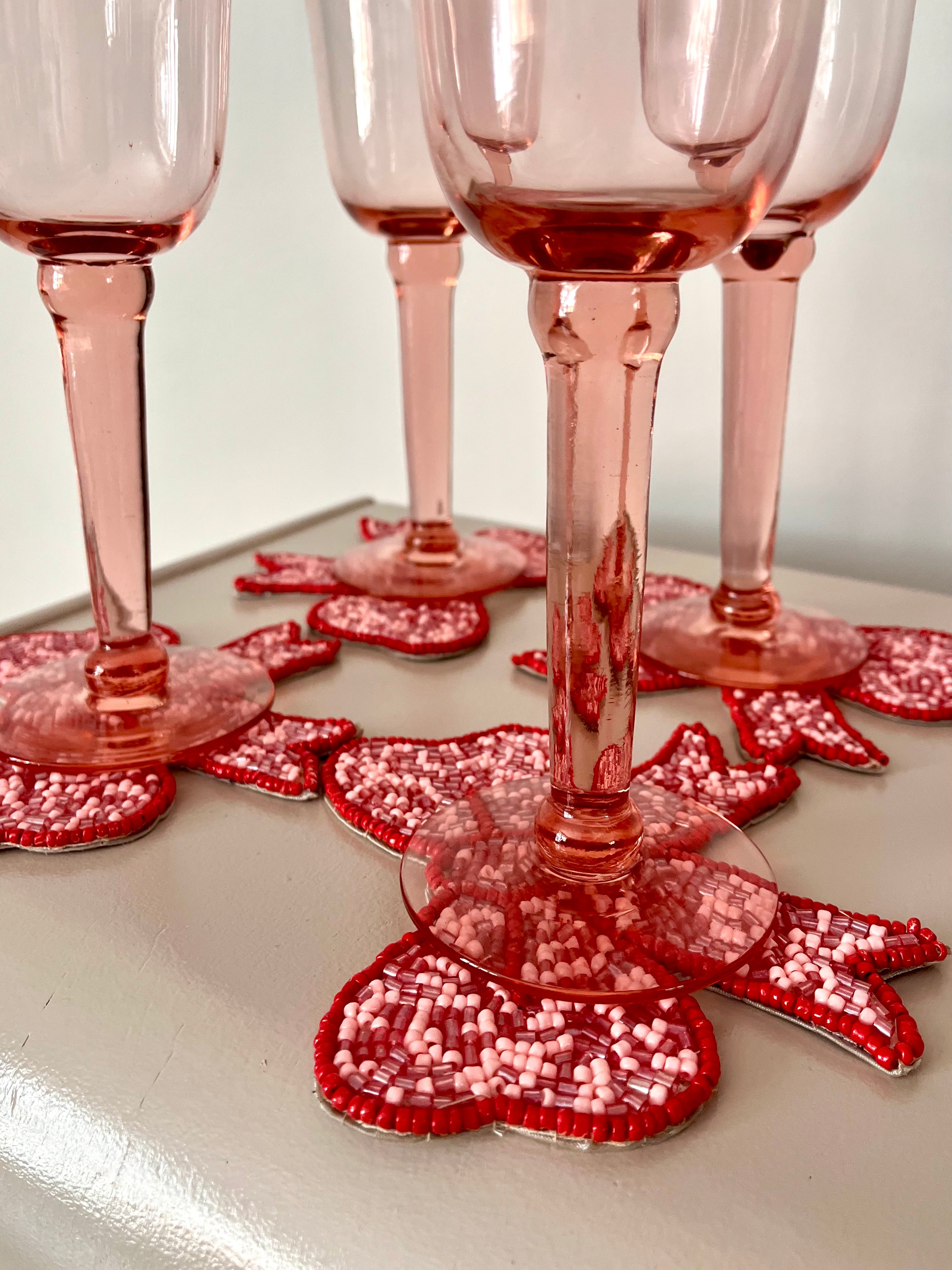 Pink Wine Glasses