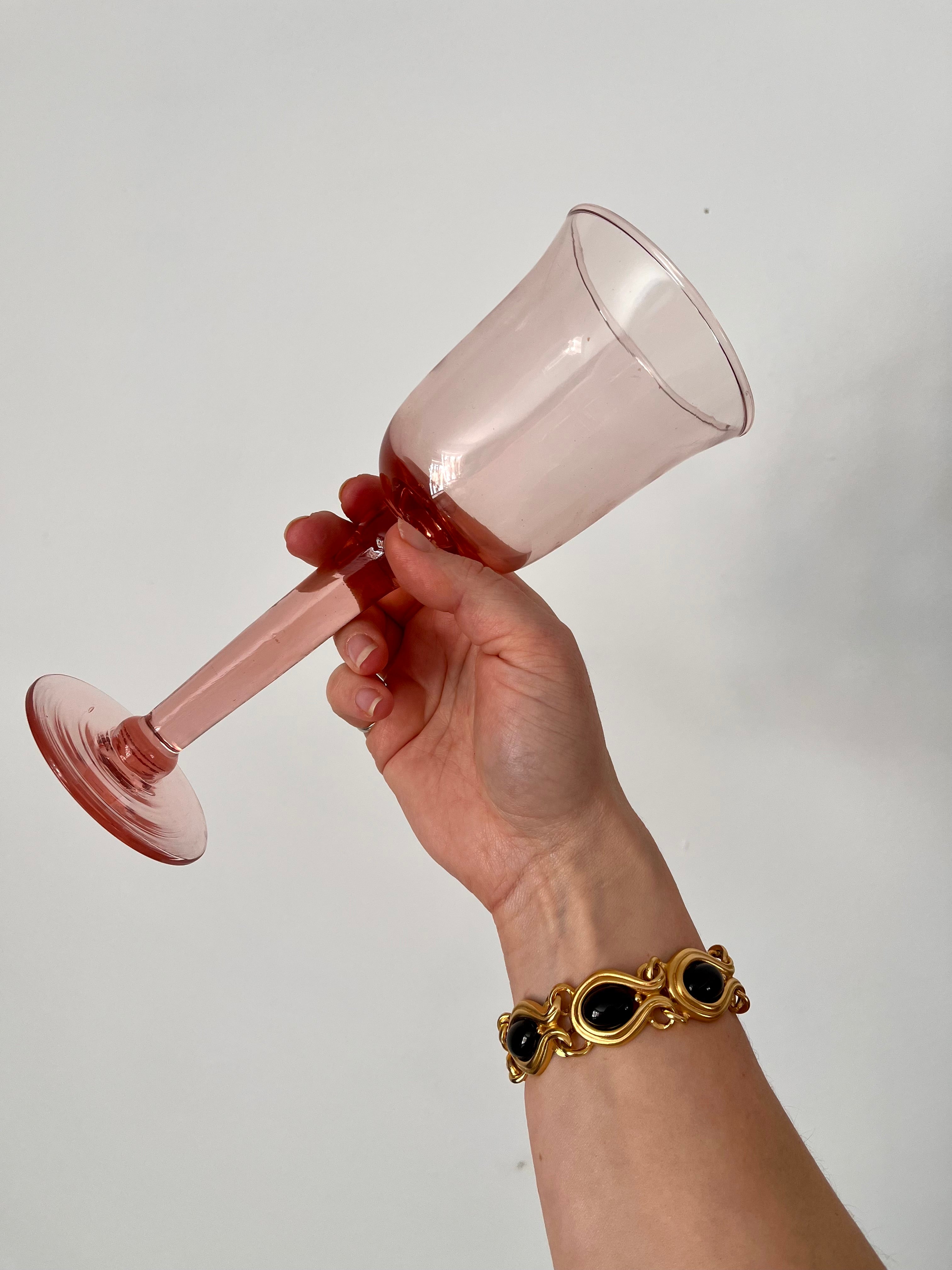 Pink Wine Glasses