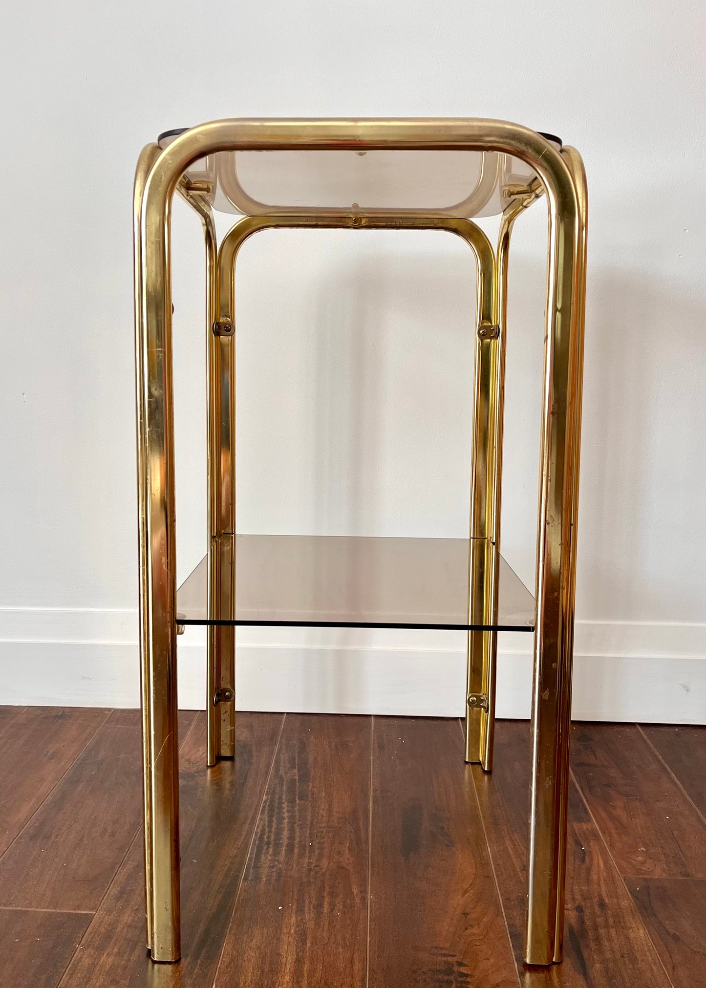 Two Tier Gold End Table