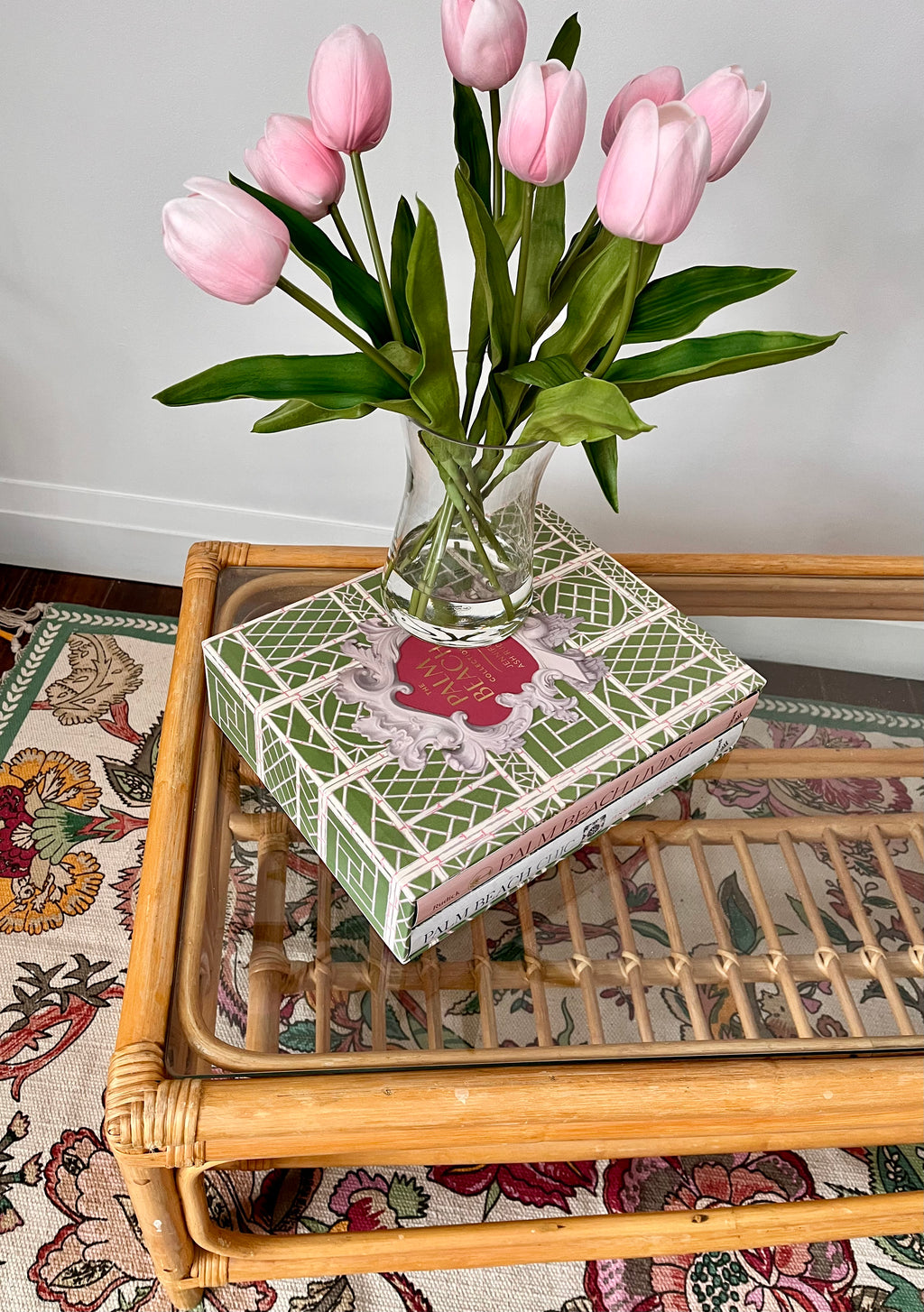 Vintage Bamboo Coffee Table