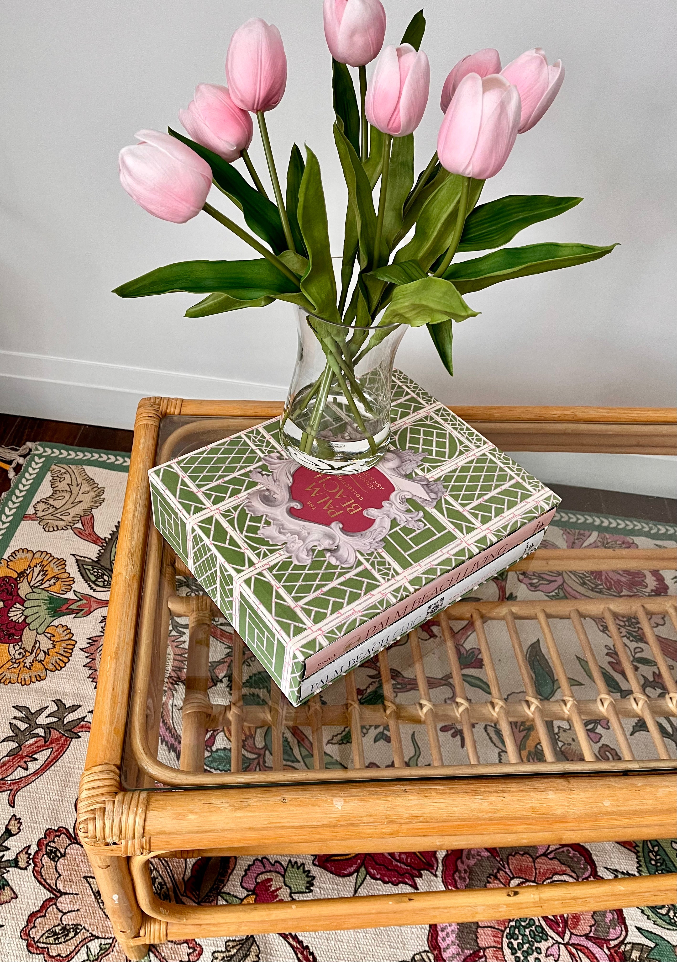 Vintage Bamboo Coffee Table