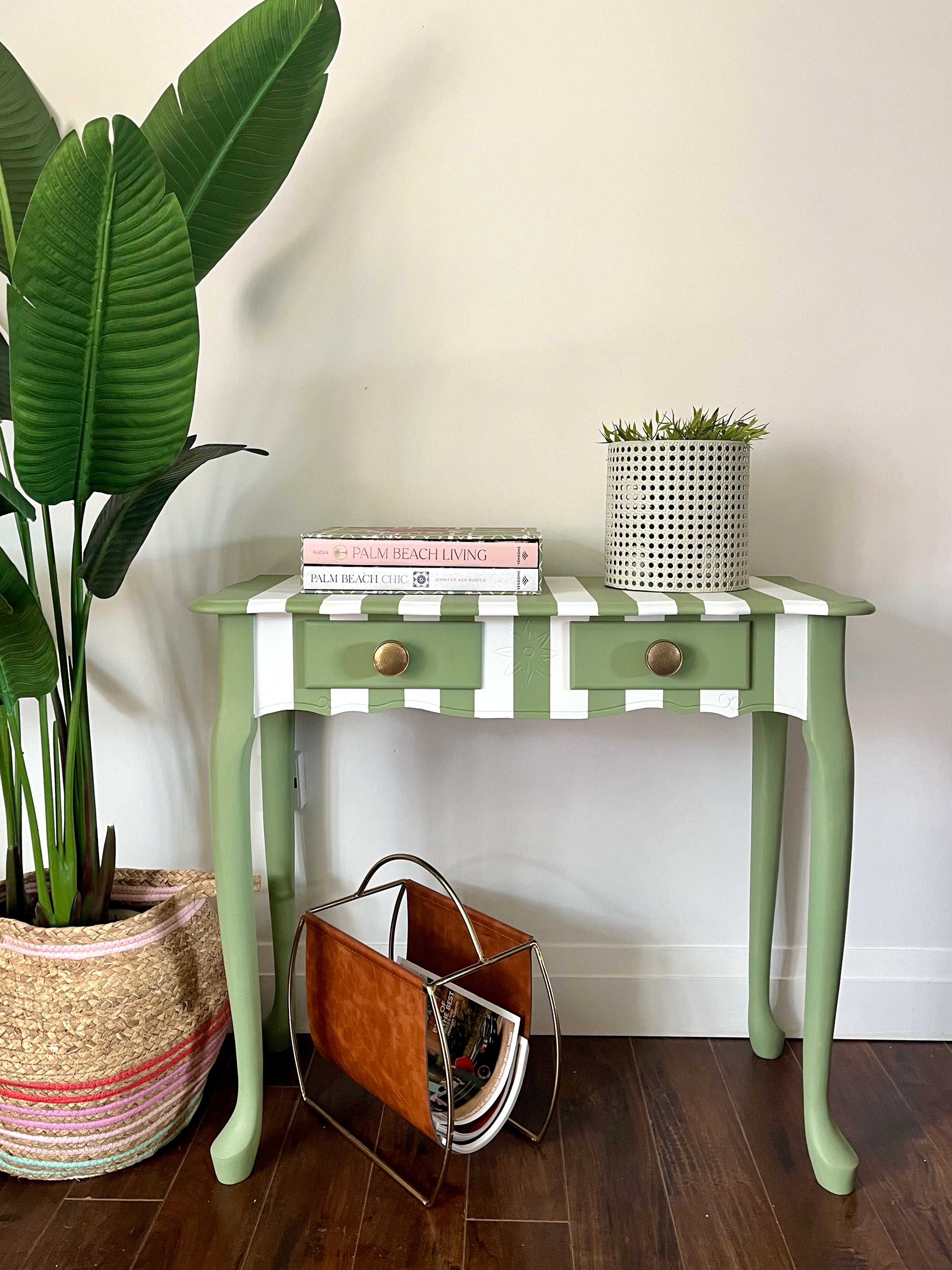 Striped Console Table