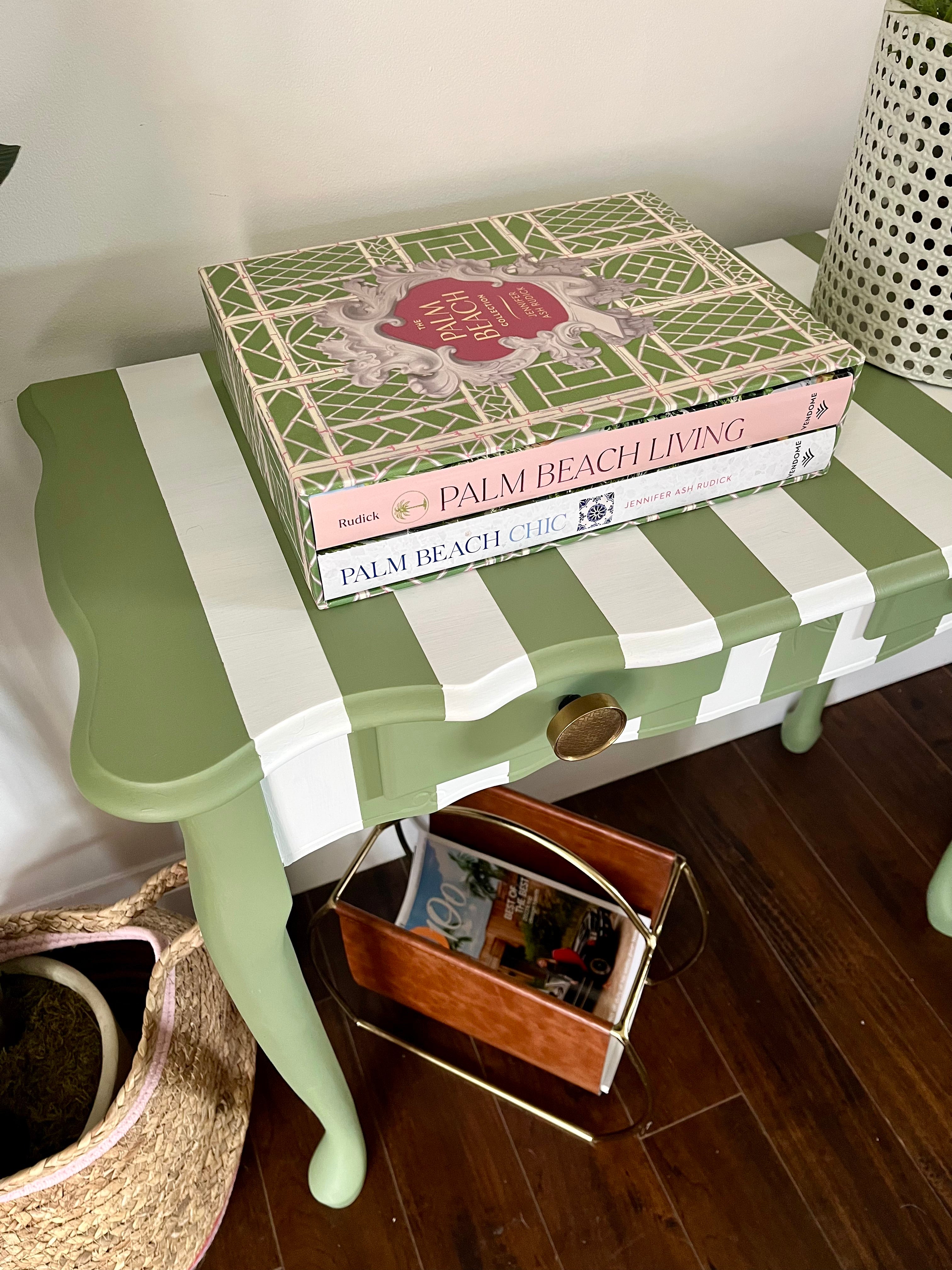 Striped Console Table