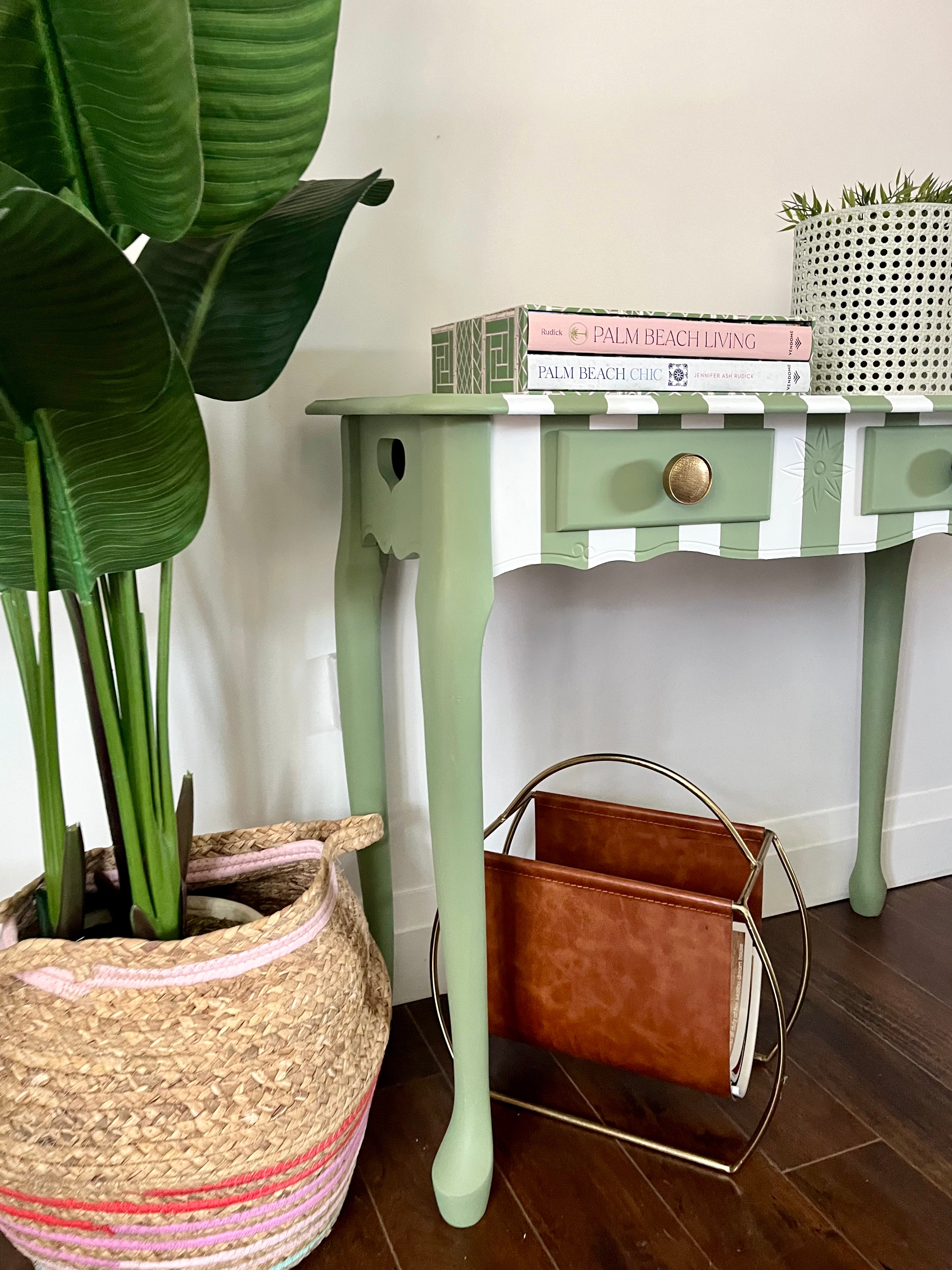 Striped Console Table