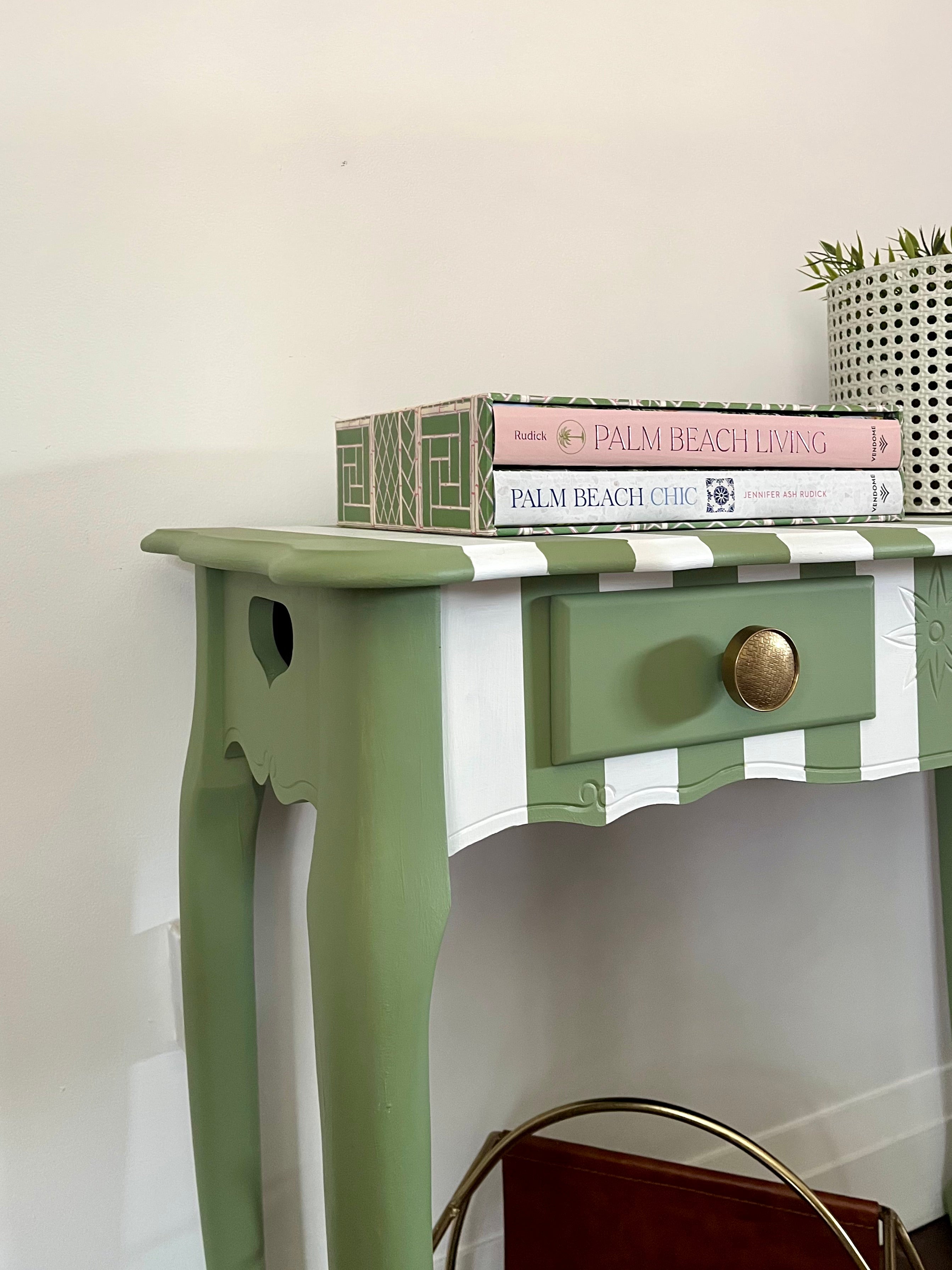 Striped Console Table