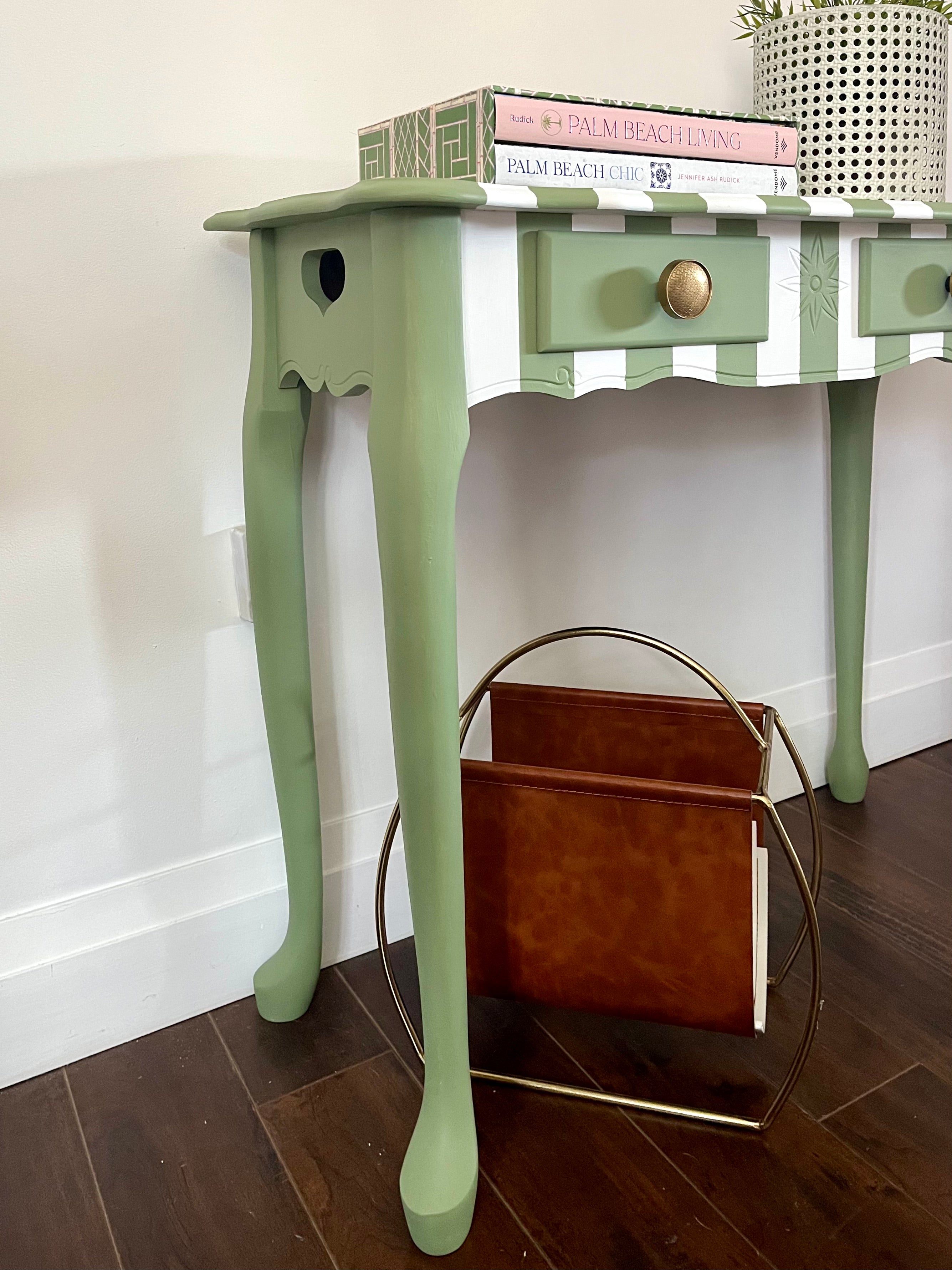 Striped Console Table