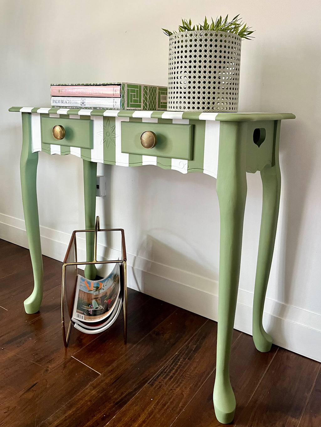 Striped Console Table