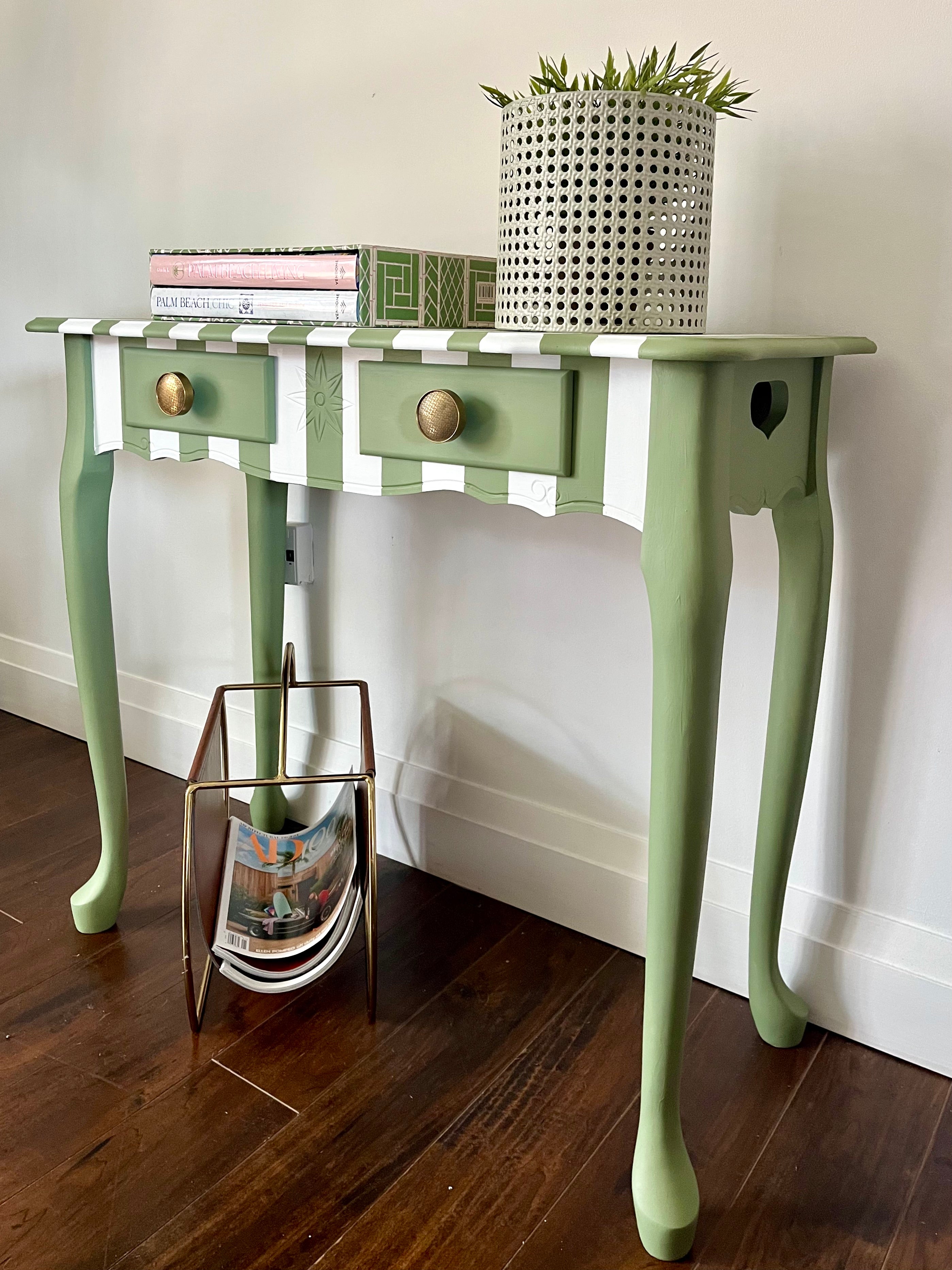 Striped Console Table