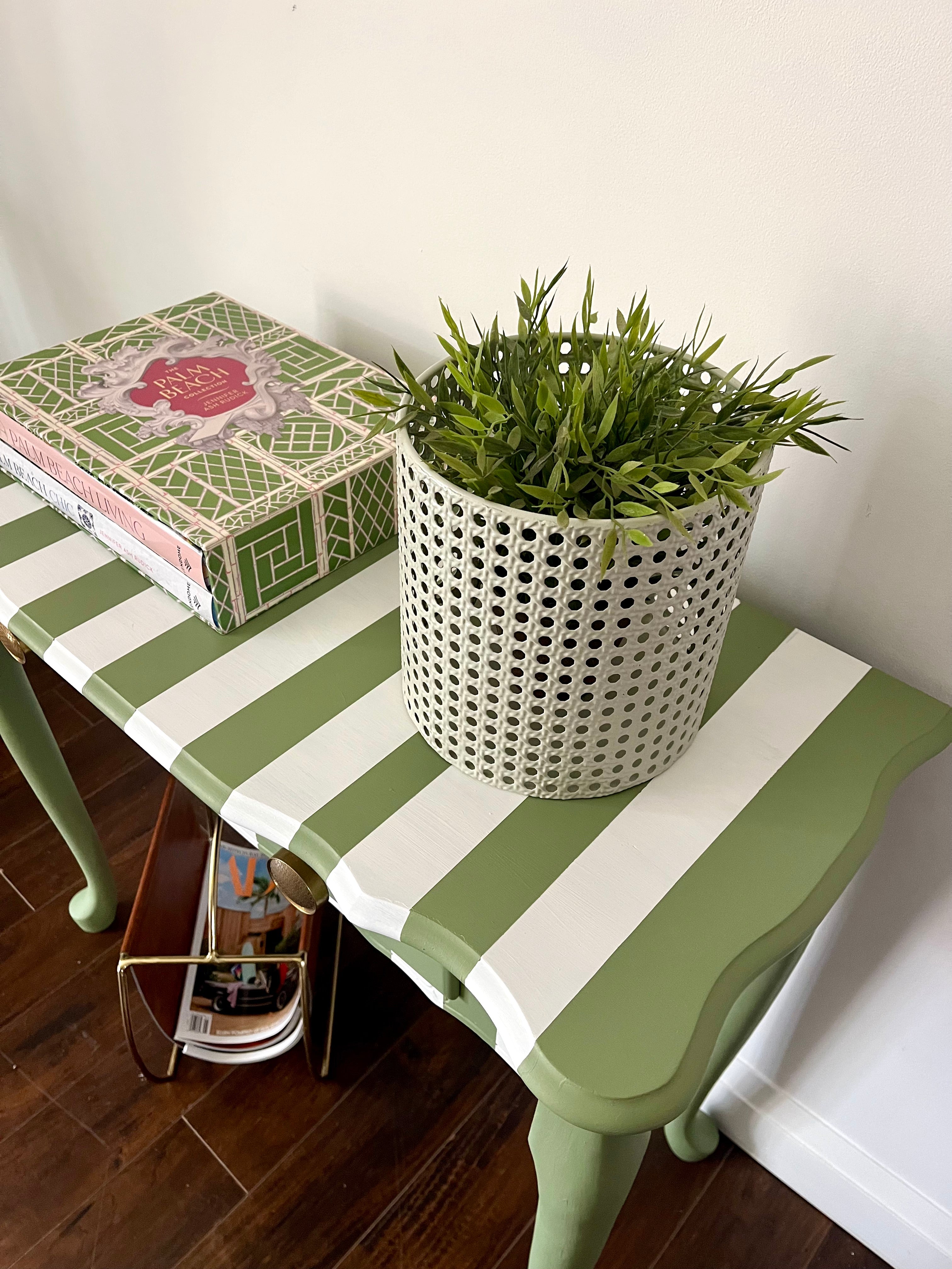Striped Console Table