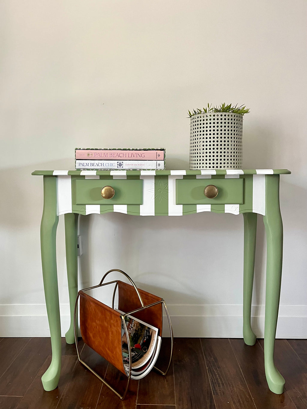 Striped Console Table